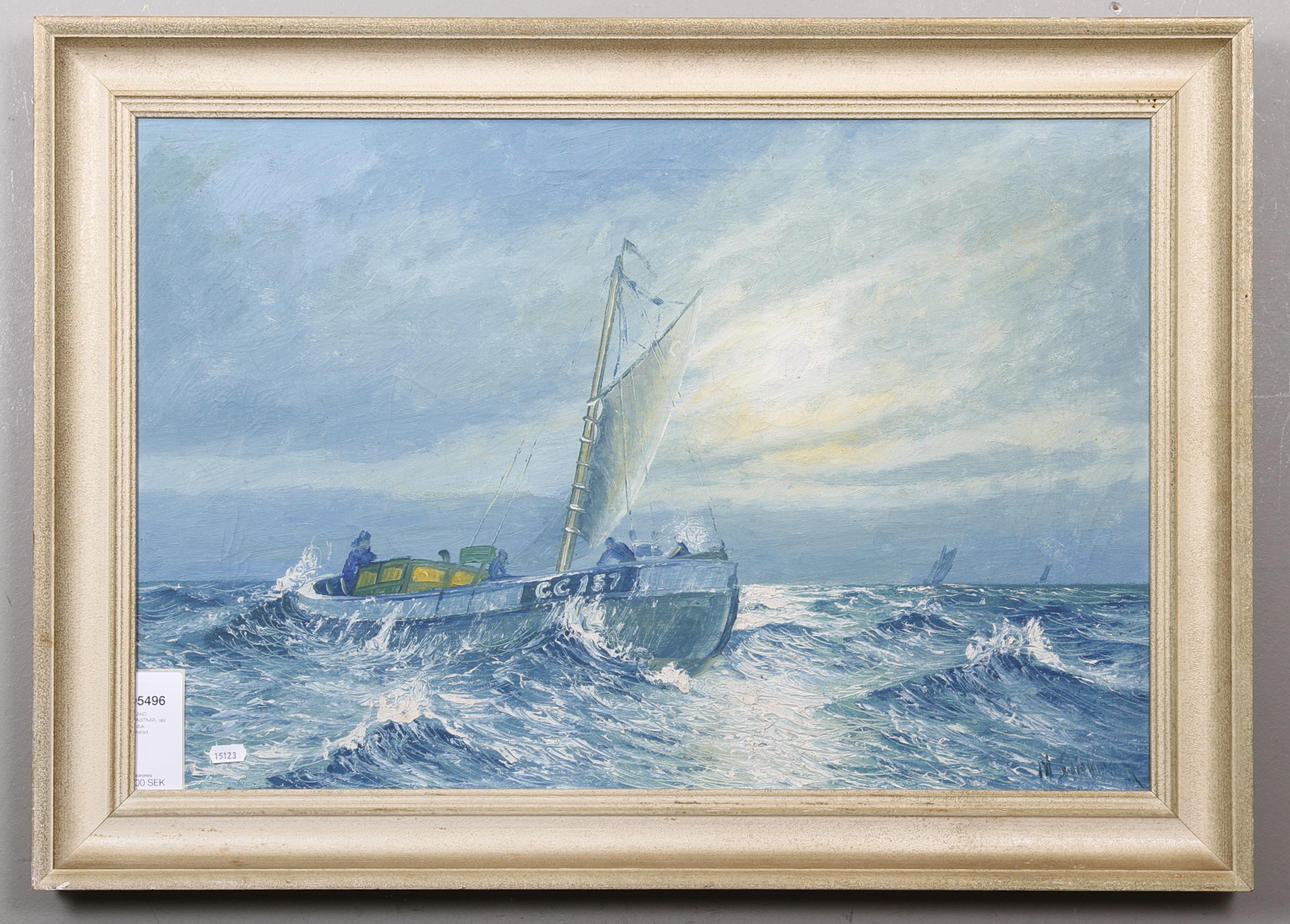 OKÄND KONSTNÄR, olja på duk, signerad.