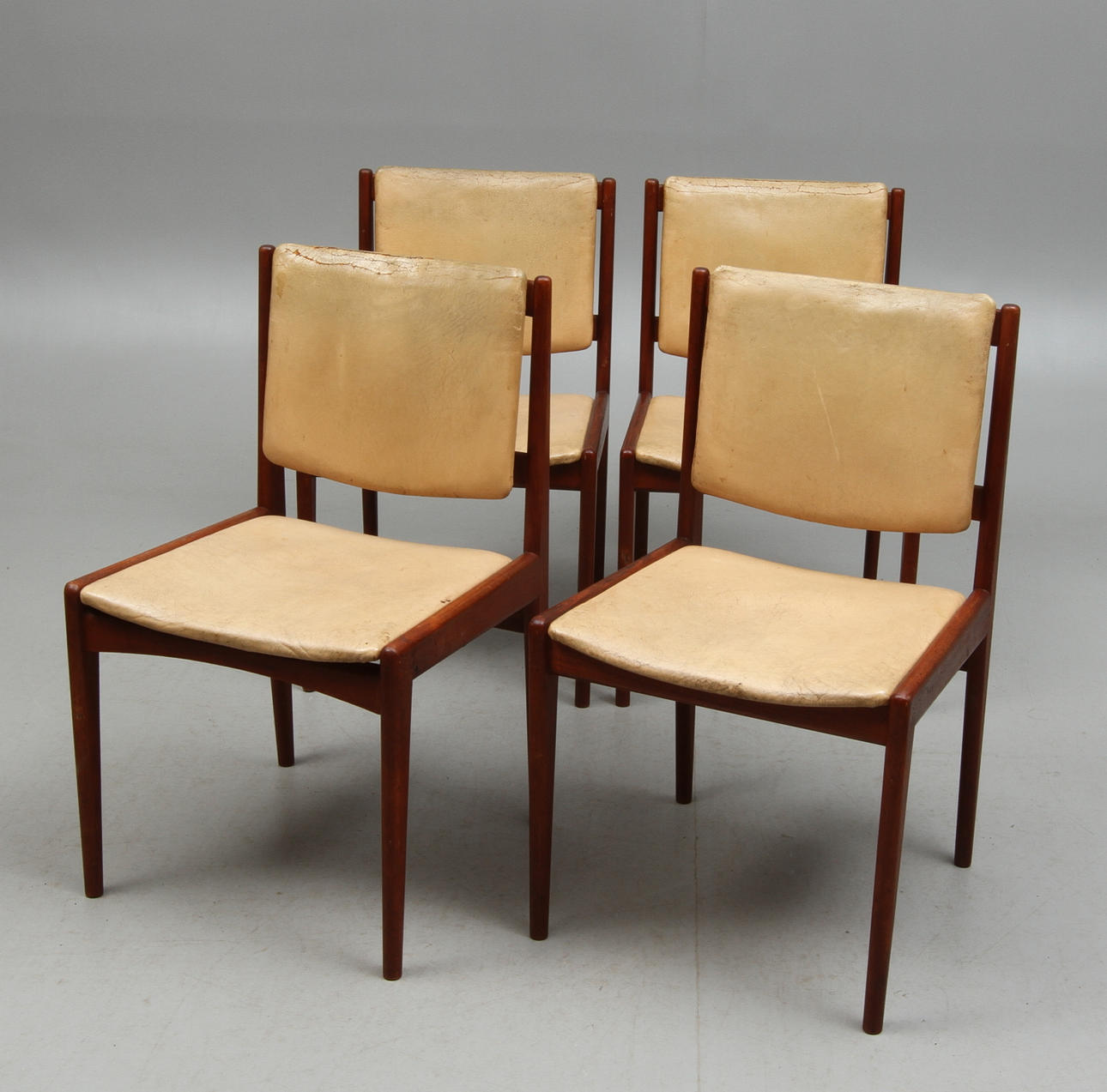 STOLAR, 4 st, Karl-Erik Ekselius, JOC-Möbler Vetlanda. 1950/60-tal.