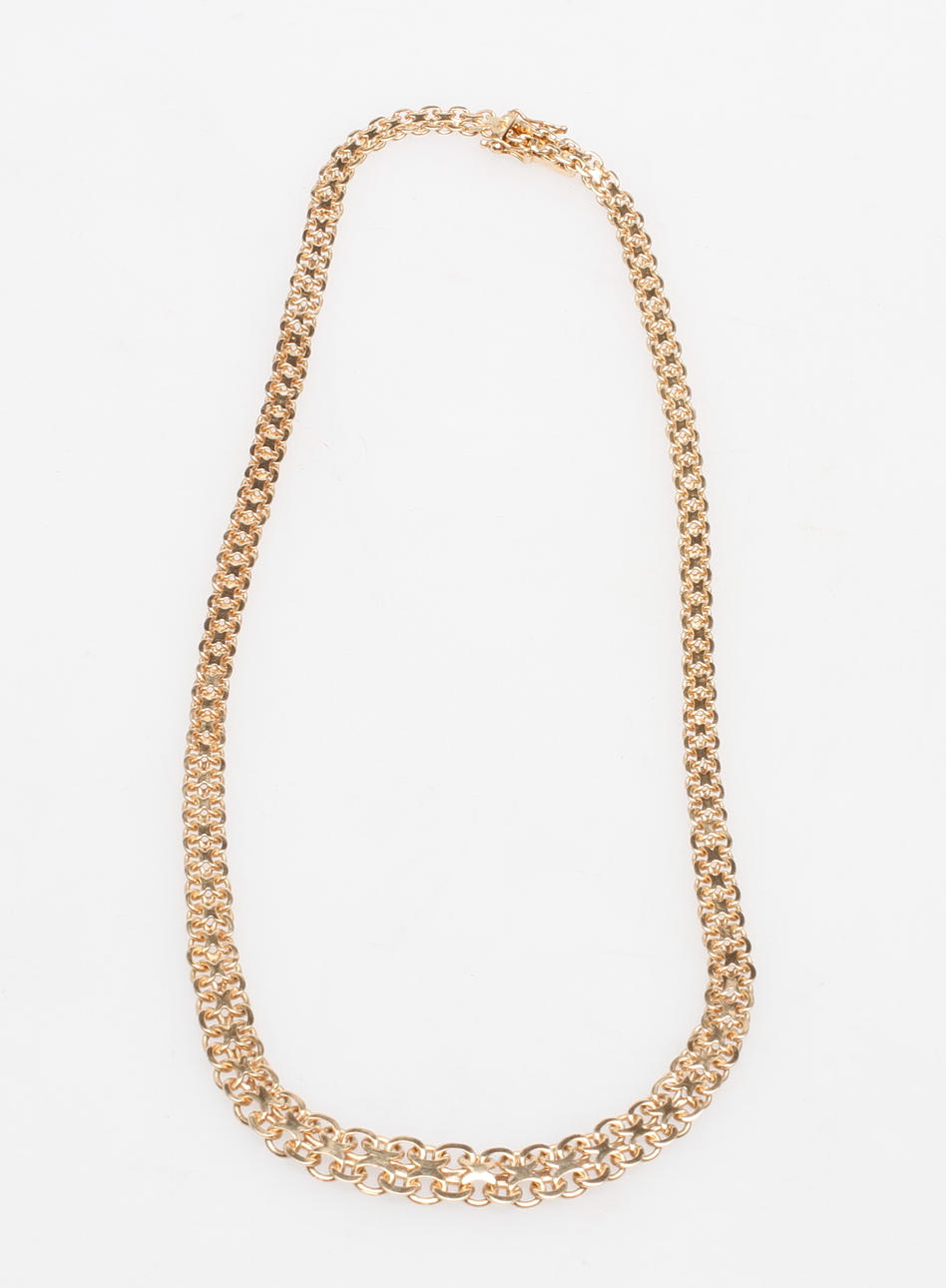 HALSBAND X-LÄNK, 18k guld, vikt ca 23,6 gr.