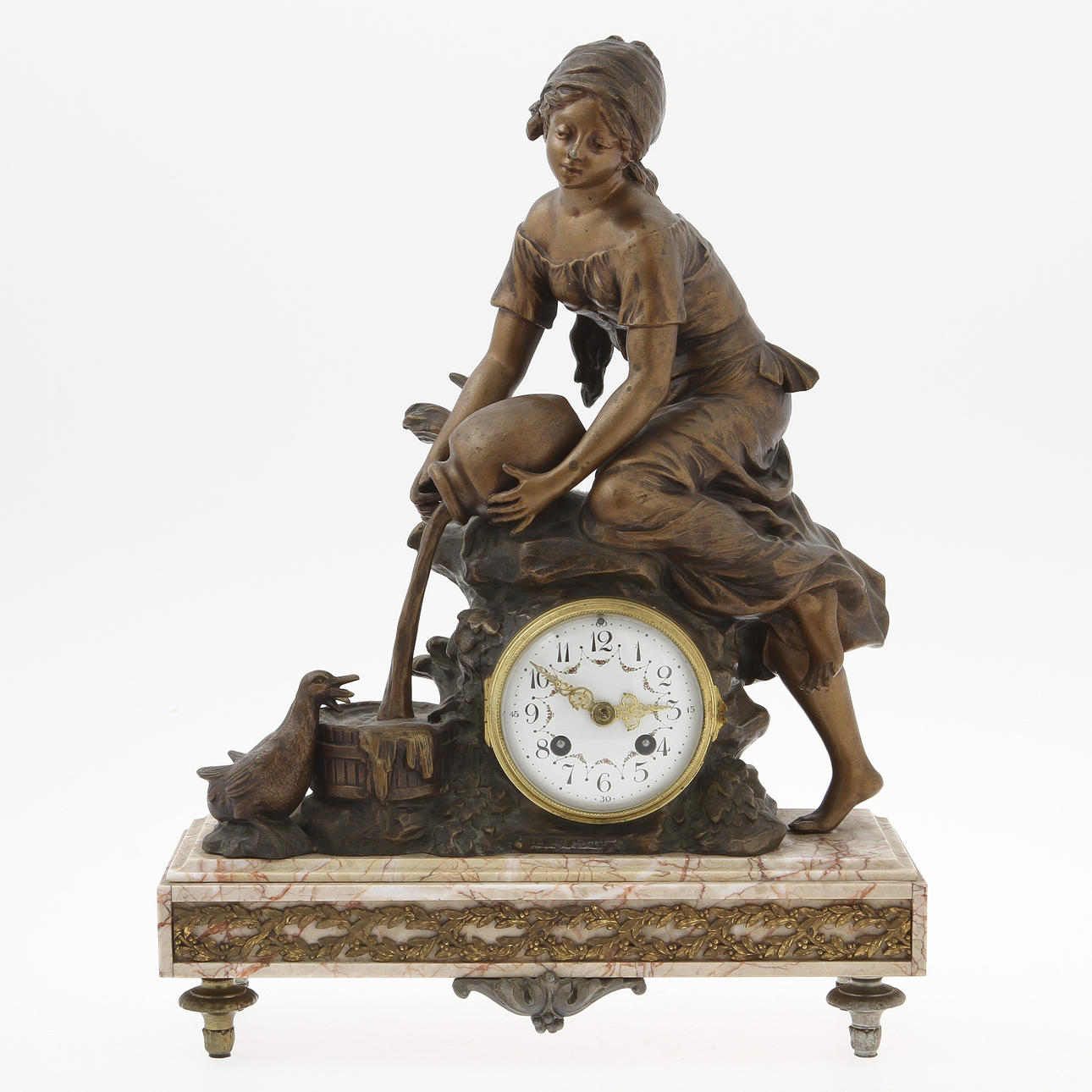 BORDSPENDYL, signerad Moreau.