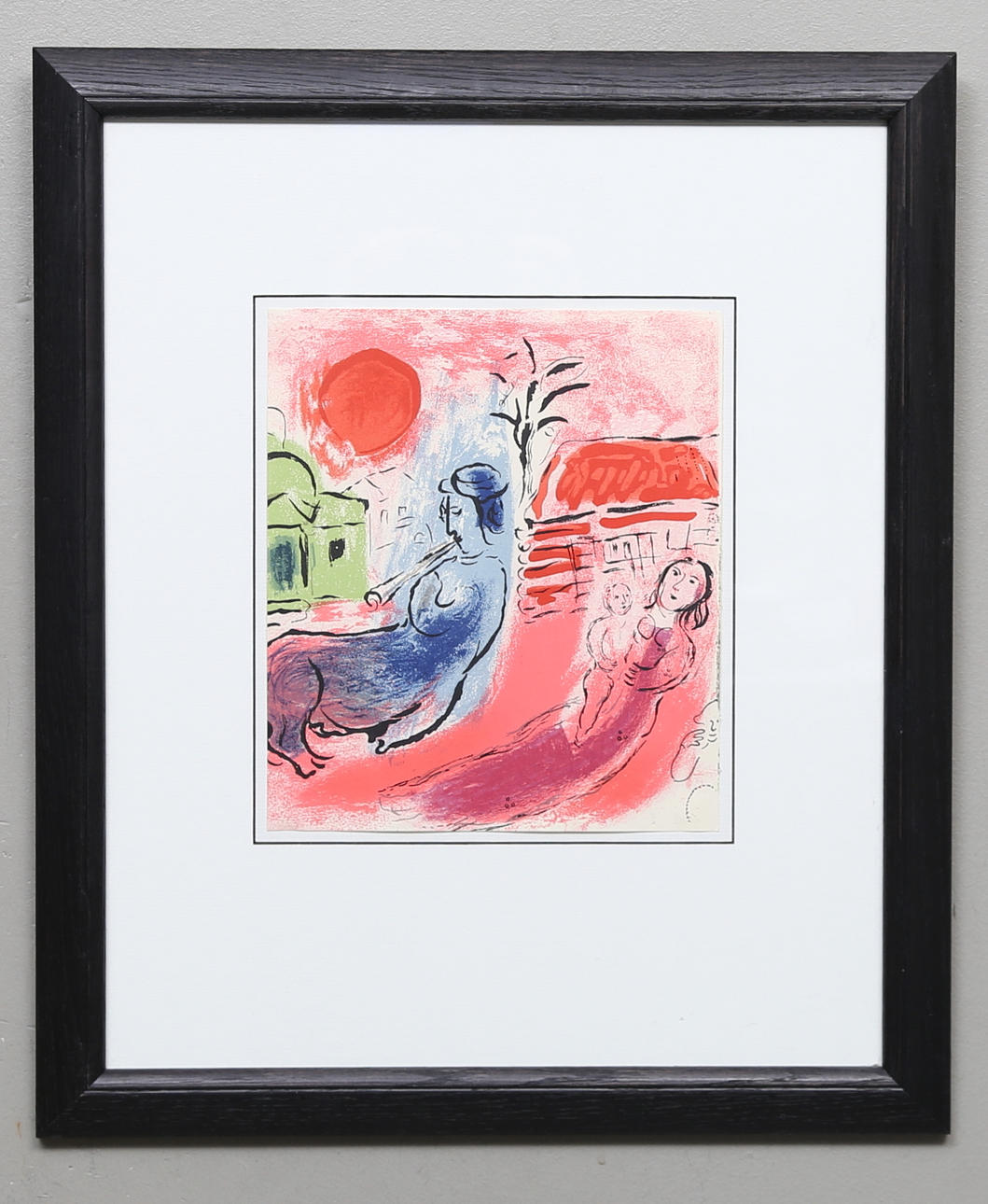 MARC CHAGALL. Färglitografi, osignerad.