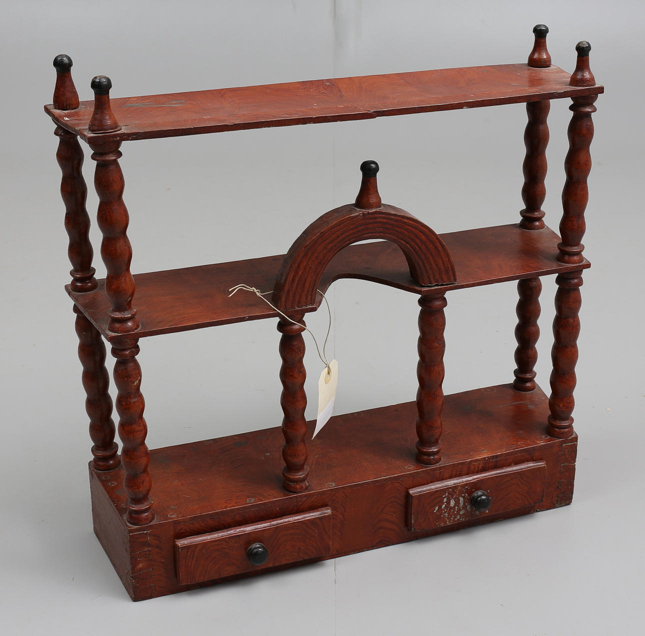 VÄGGHYLLA, allmoge, 1800-tal.