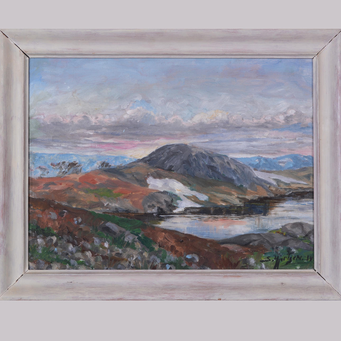 SVERRE HJERTSEN. Olie på Panel.