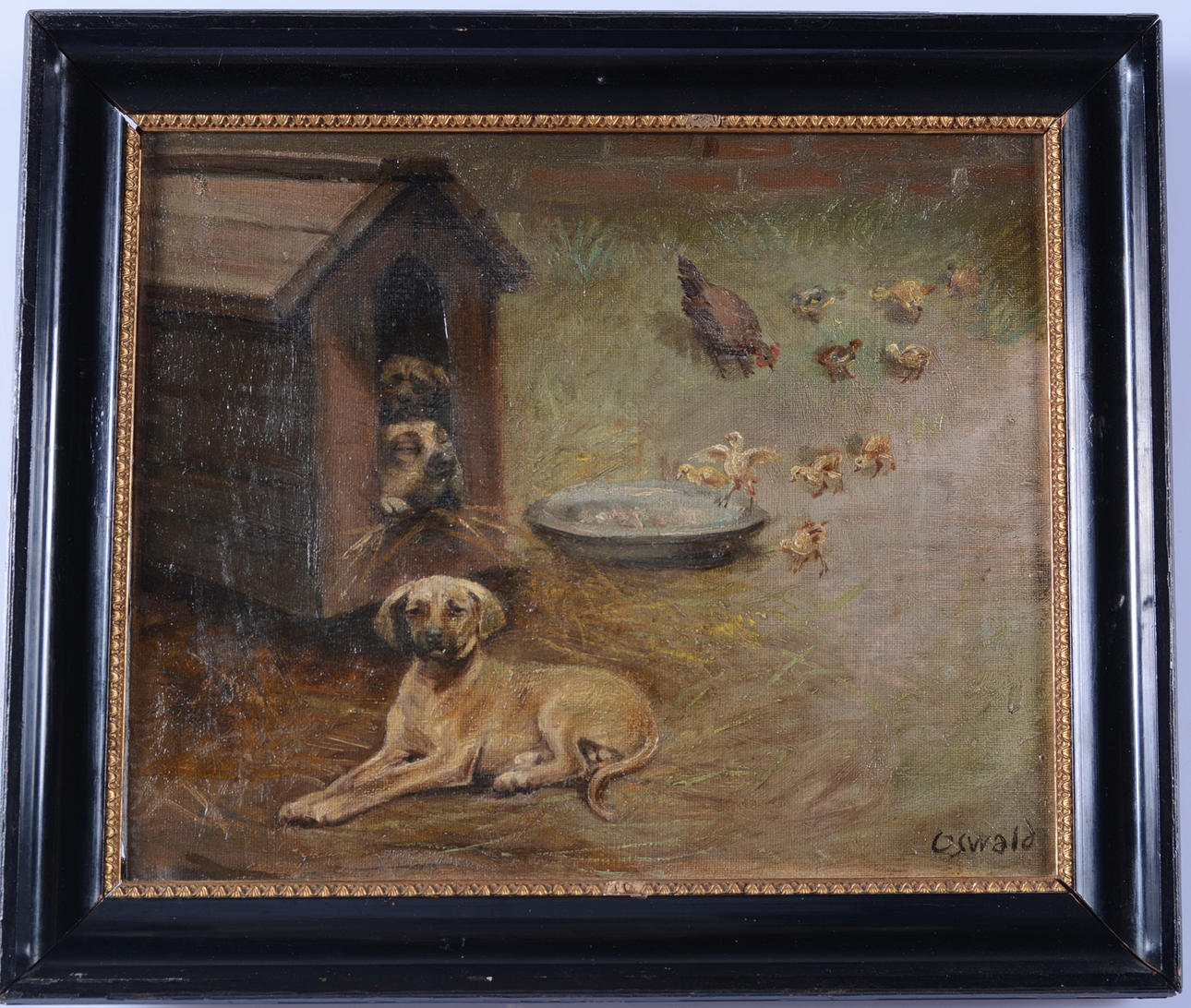 OIDENTIFIERAD KONSTNÄR. Olja på duk.