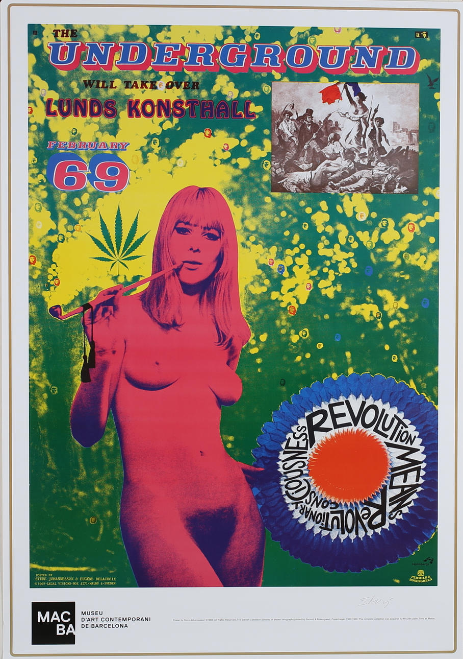 STURE JOHANNESSON. "The Underground will take over". Offsettryck. Signerad S Johannesson.