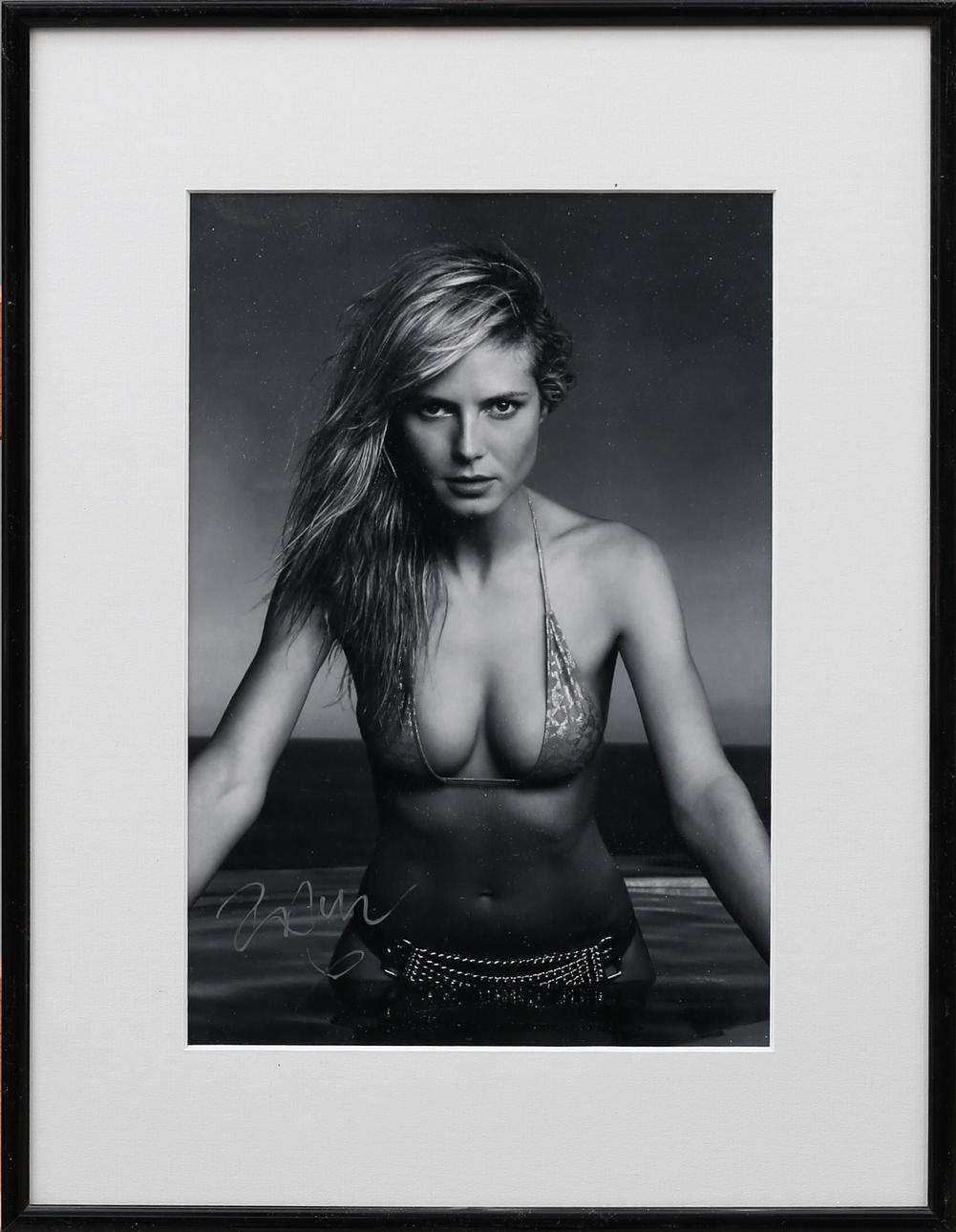 DAVID RANKIN. "Heidi Klum" photograph, signed.