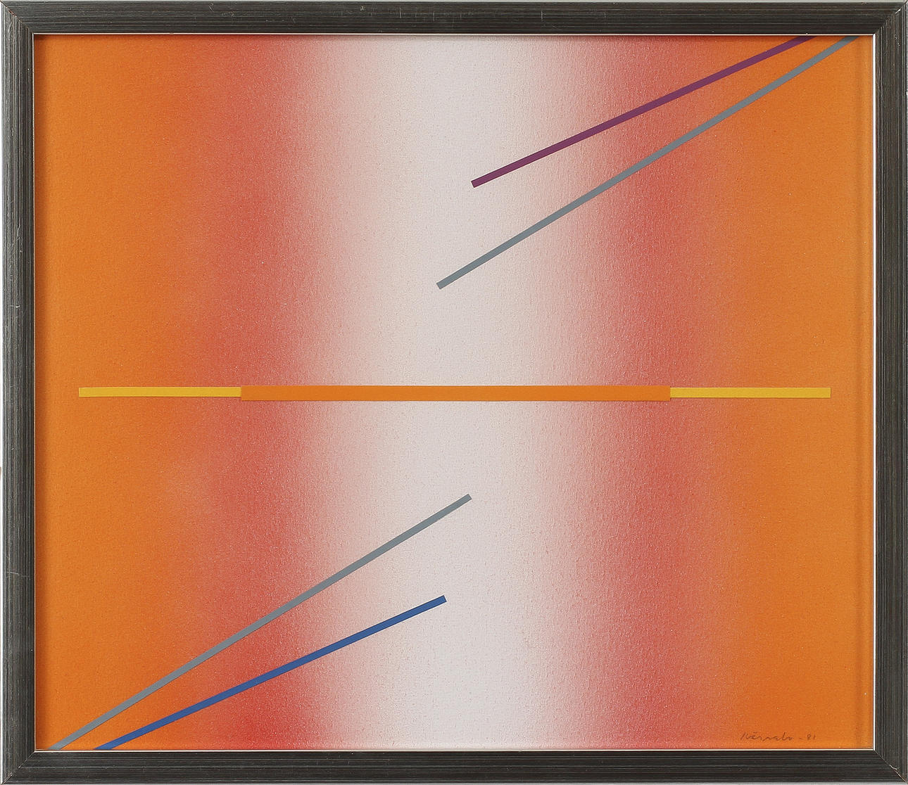 LENNART KÄRRABO, collage, sign o dat -81.