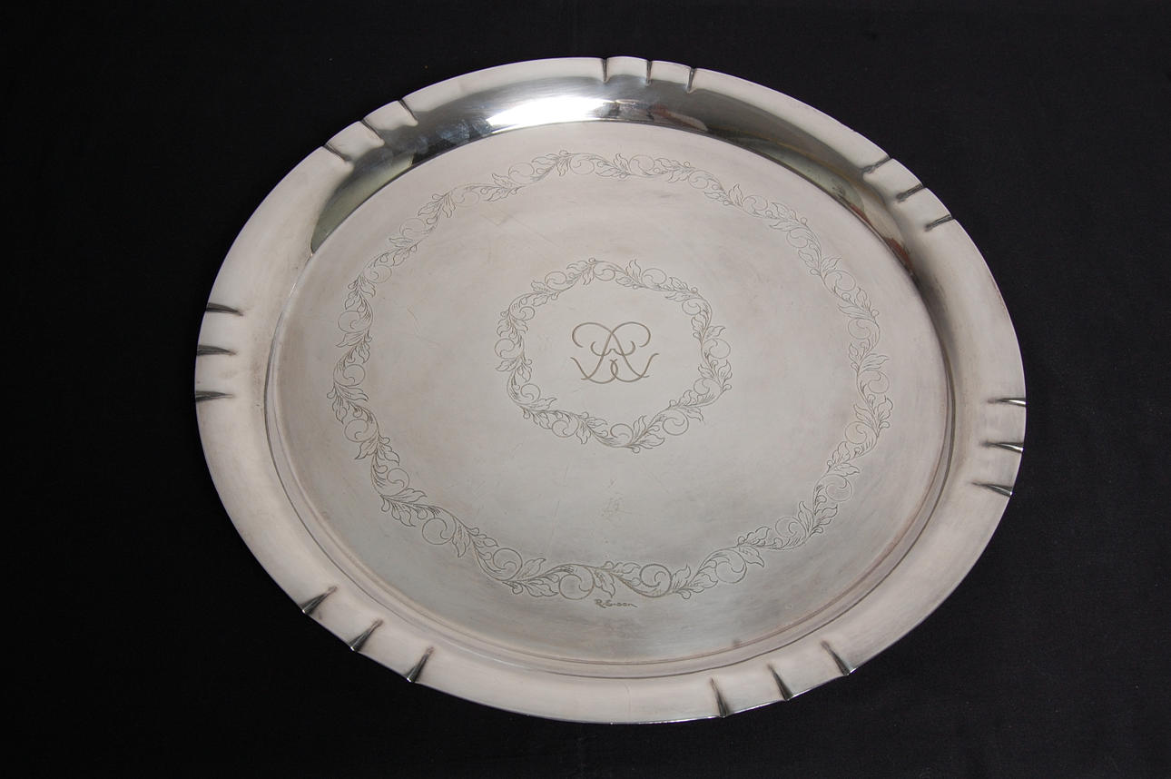 BRICKA, Anders Gabriel Dufva, nysilver, 1940-tal.