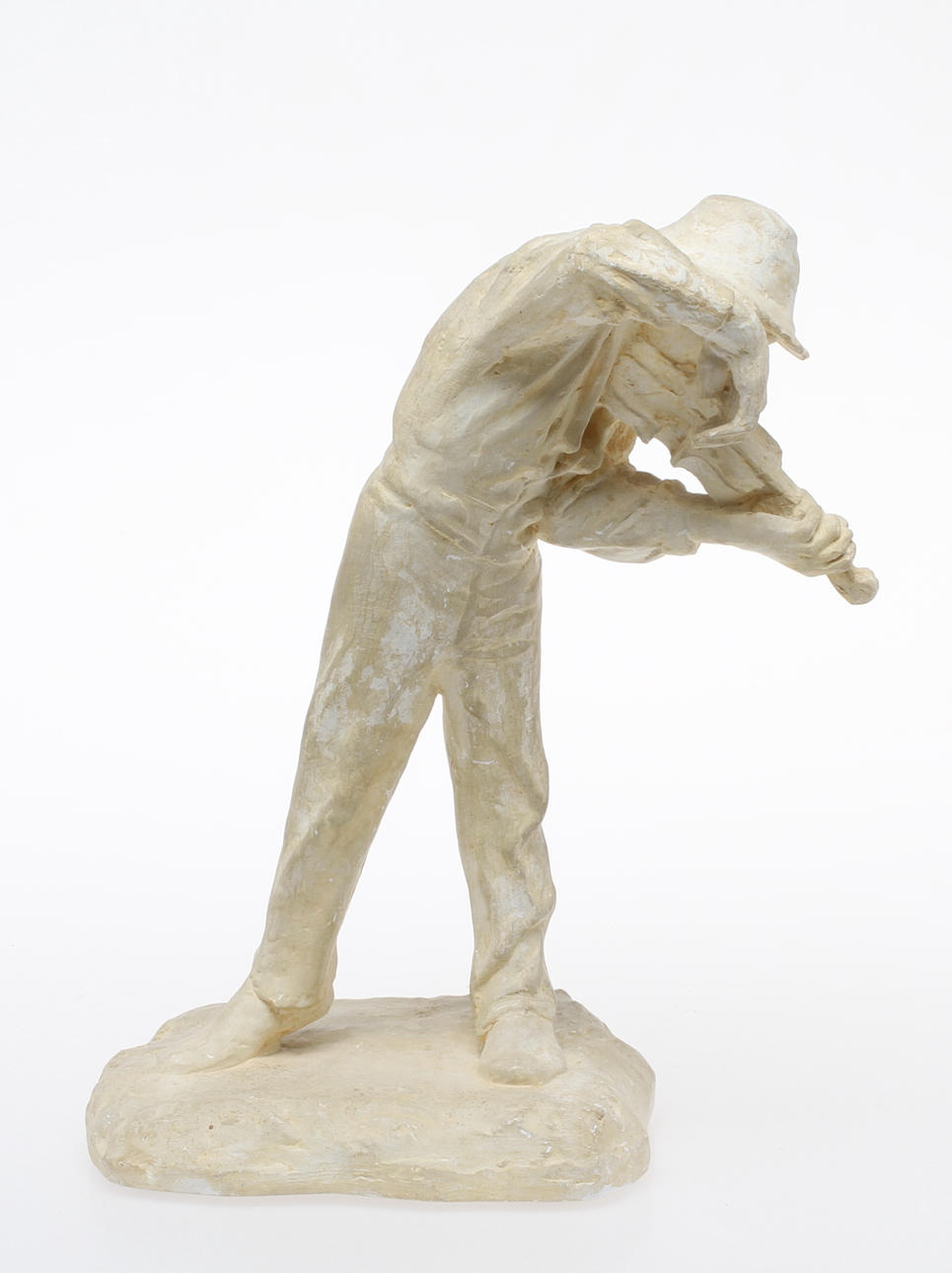 ARON JERNDAHL. "Isaac Grünewald", skulptur, gips, monogramsignerad.