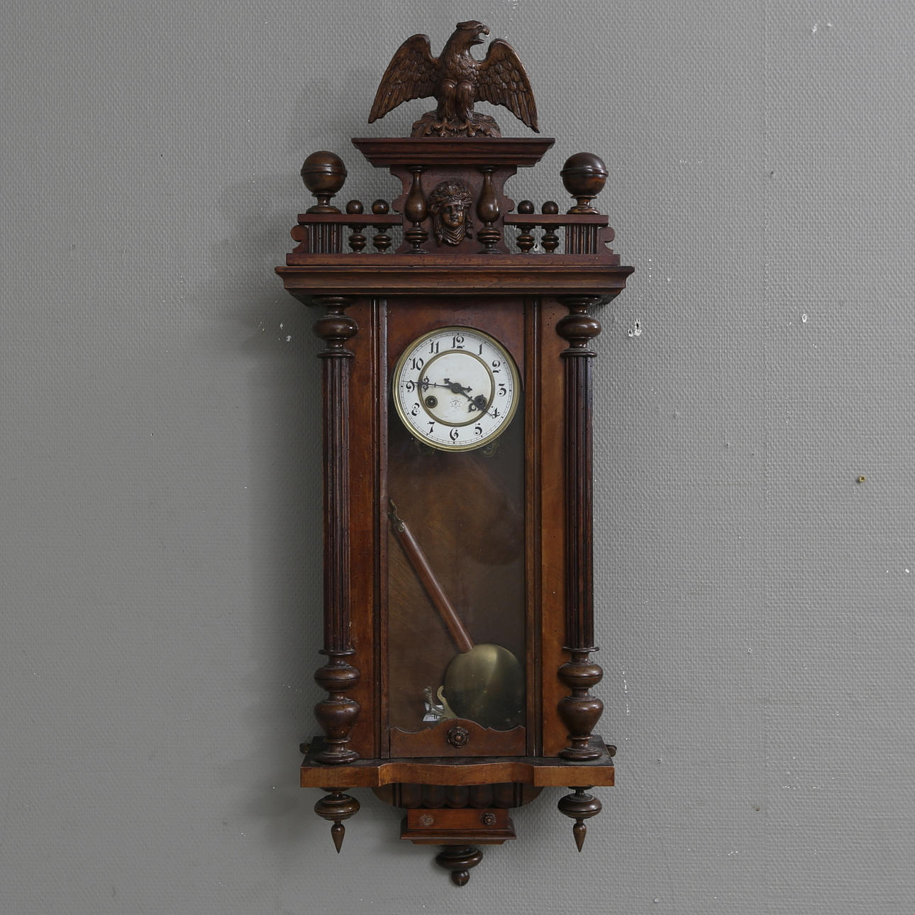 VÄGGUR, nyrenässans, Junghans, omkring 1900.