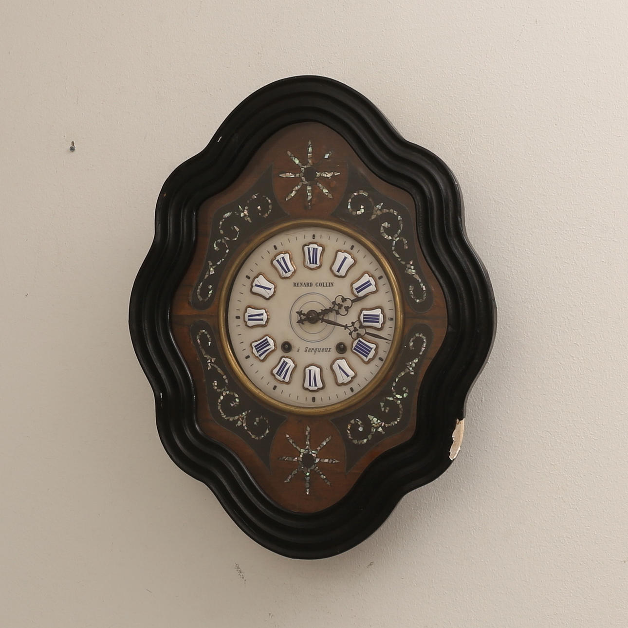 VÄGGPENDYL, märkt Renard Collin, 1800/1900-tal.