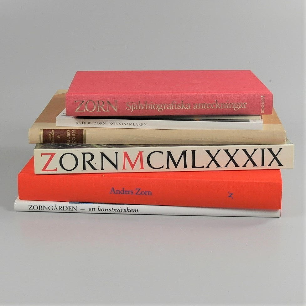 BOOKS about Anders Zorn. 7 pcs.