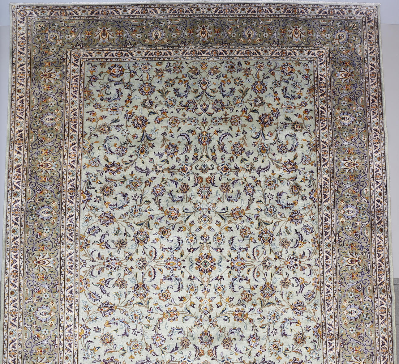 ORIENTALISCHER TEPPICH, hell, semi-antik, "Keshan", 296x419cm.