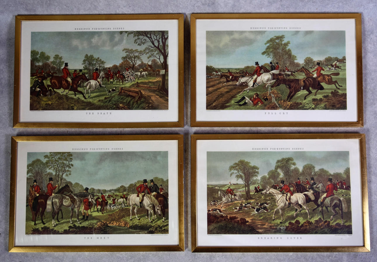 PRINT 4 engelske jagtmotiver.