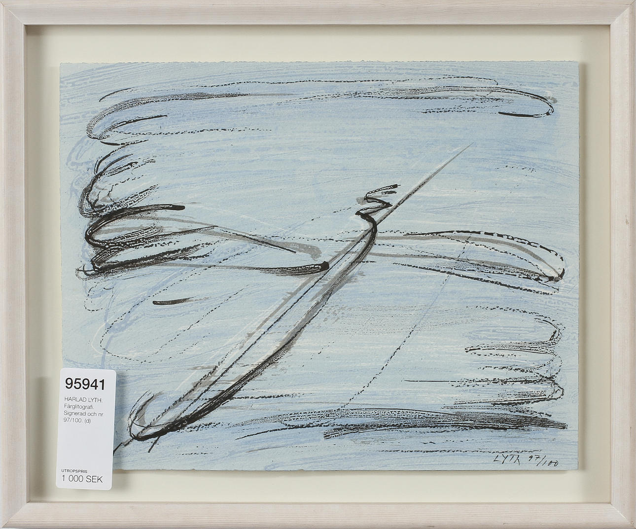 HARLAD LYTH. Färglitografi. Signerad och nr 97/100.