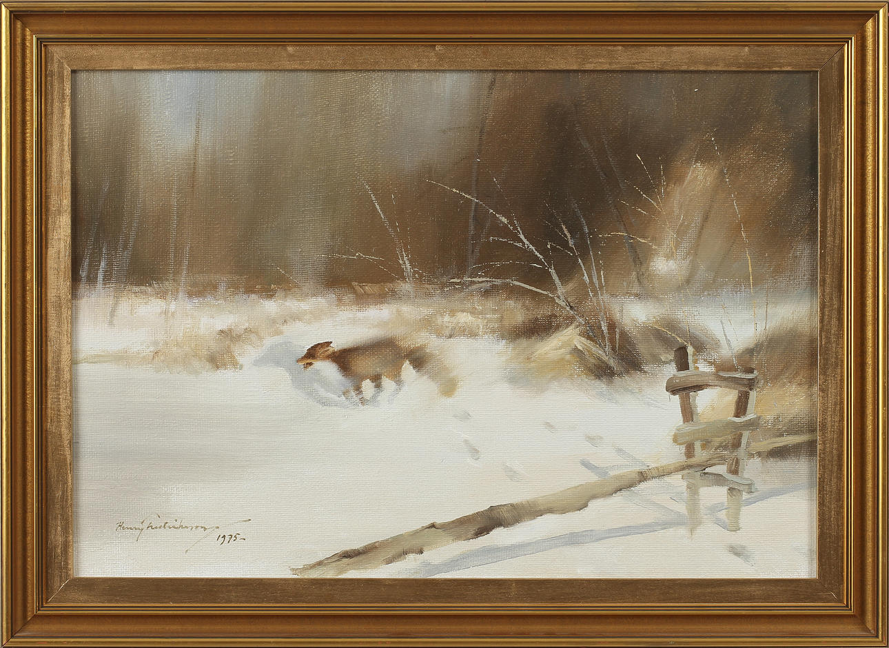 HENRY FREDRIKSSON. Olja på duk, signerad.