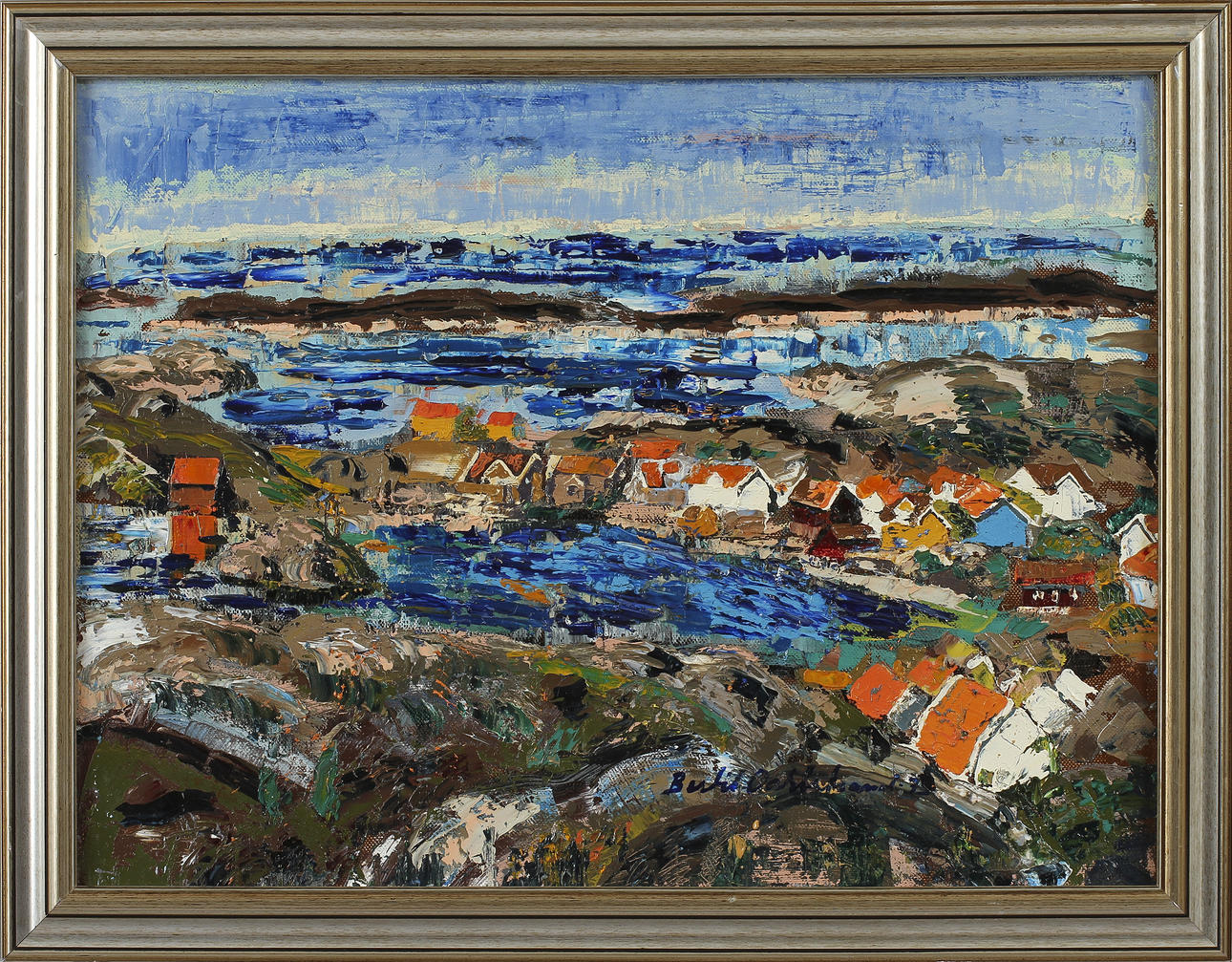 BERTIL DAHLSTRAND. Olja på duk, signerad.