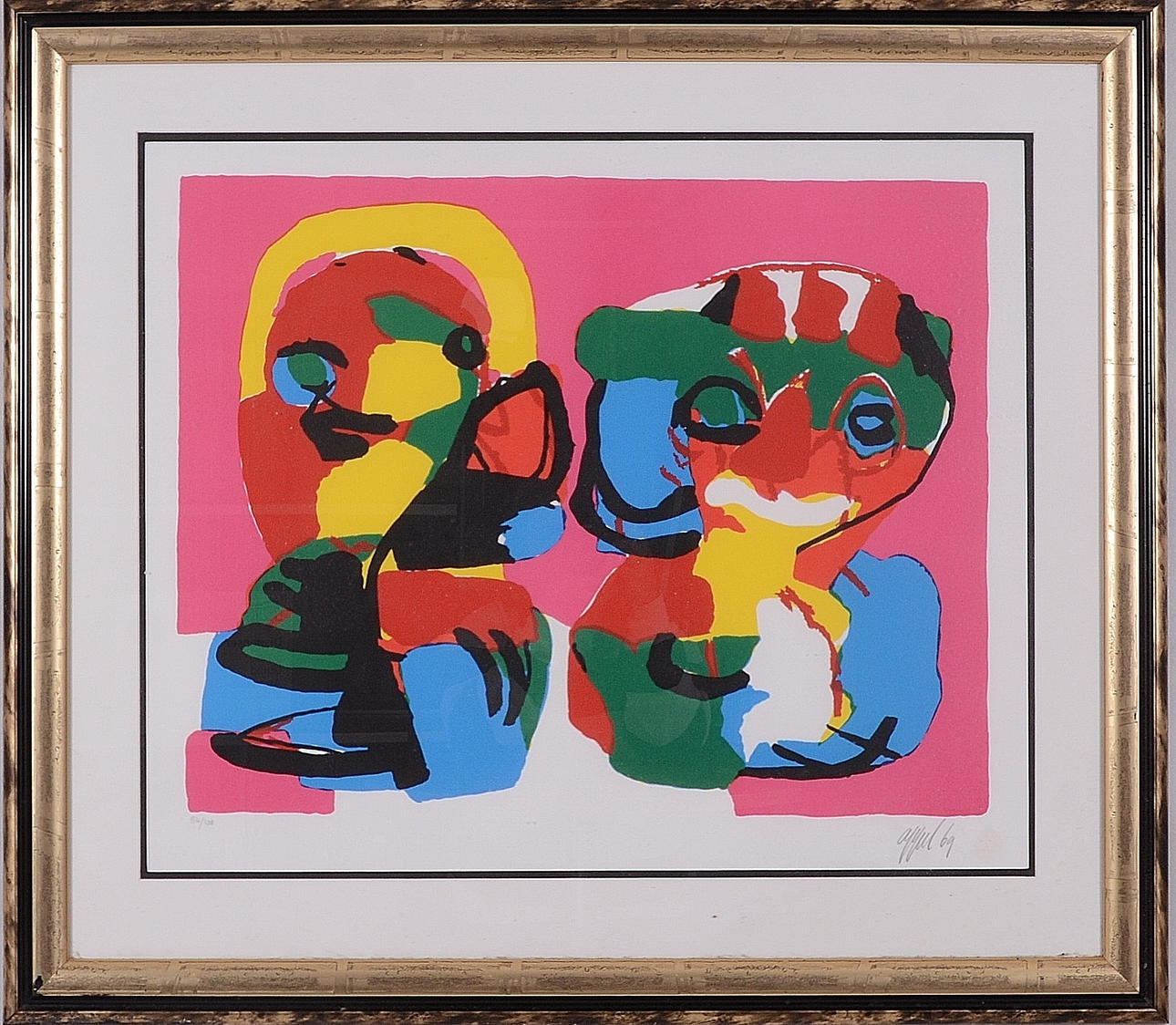 KAREL APPEL. Färglitografi.