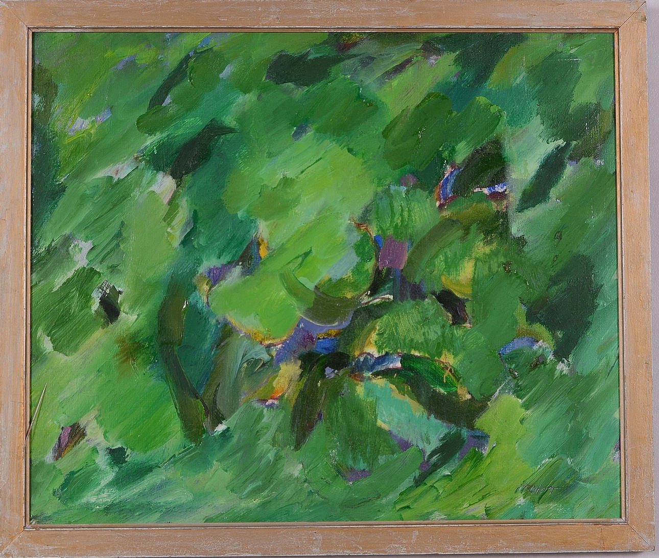 BRITA MOLIN. Olja på duk.