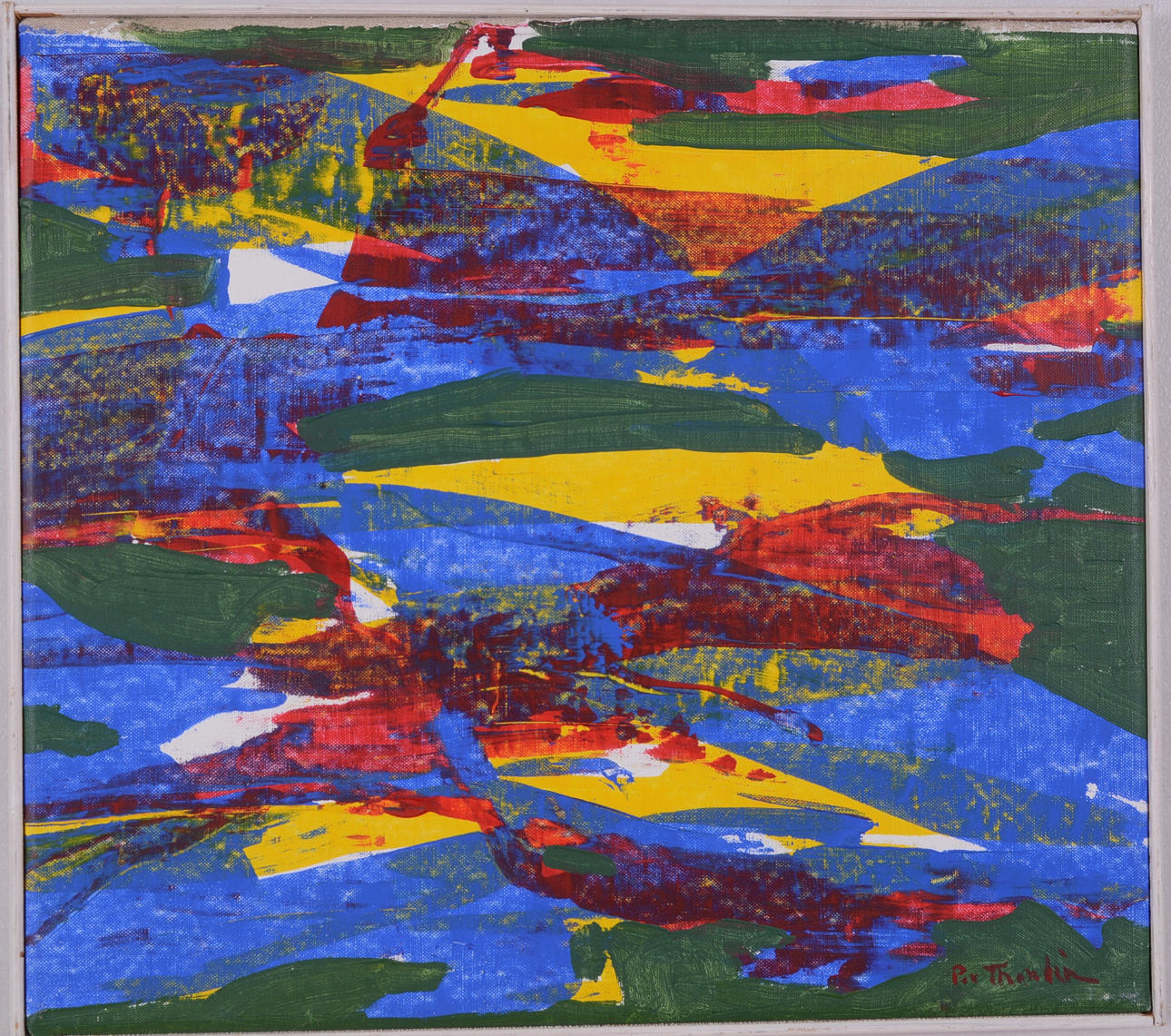 PER THORLIN. Olja på duk.