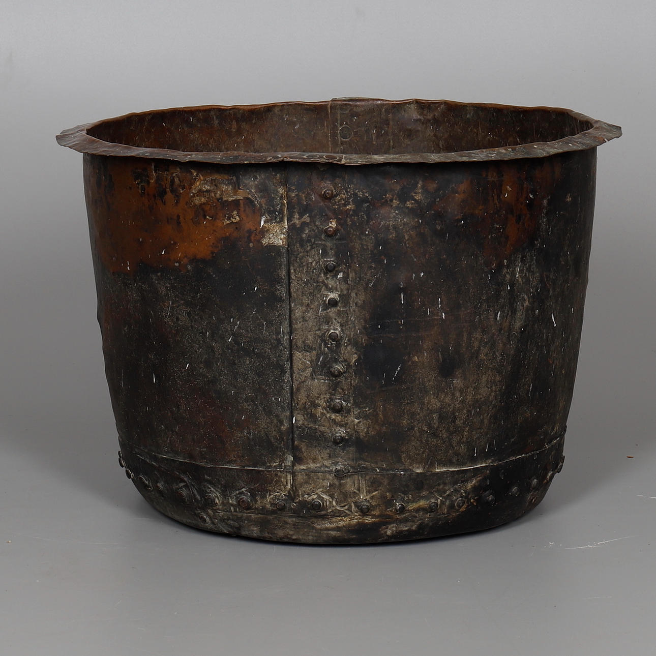 KUPFER-HOLZBEHÄLTER, 19. JAHRHUNDERT.