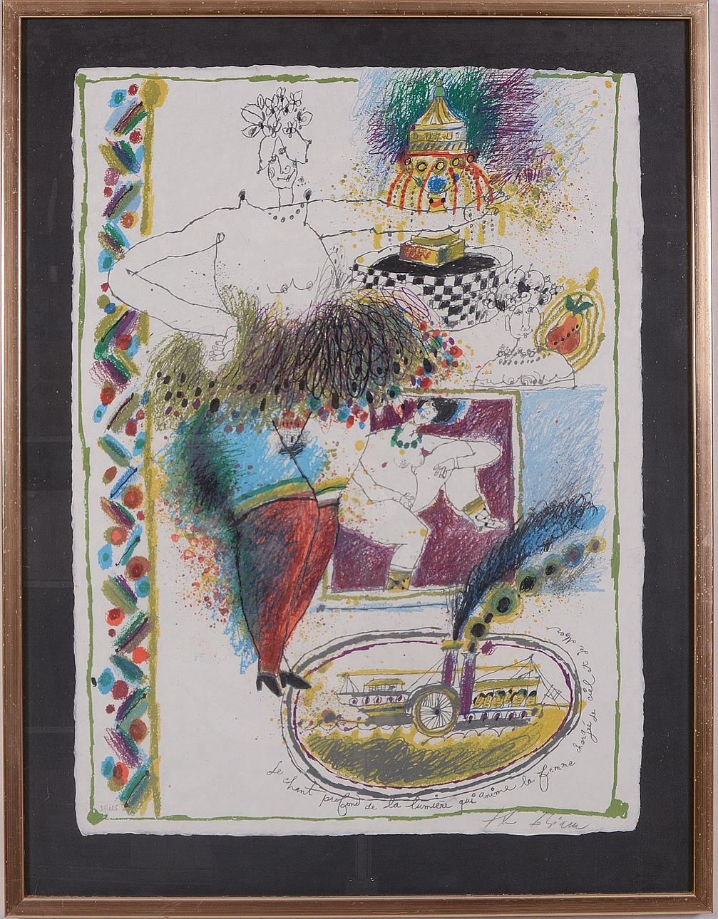 THEO THOBIASSE. Color lithograph.