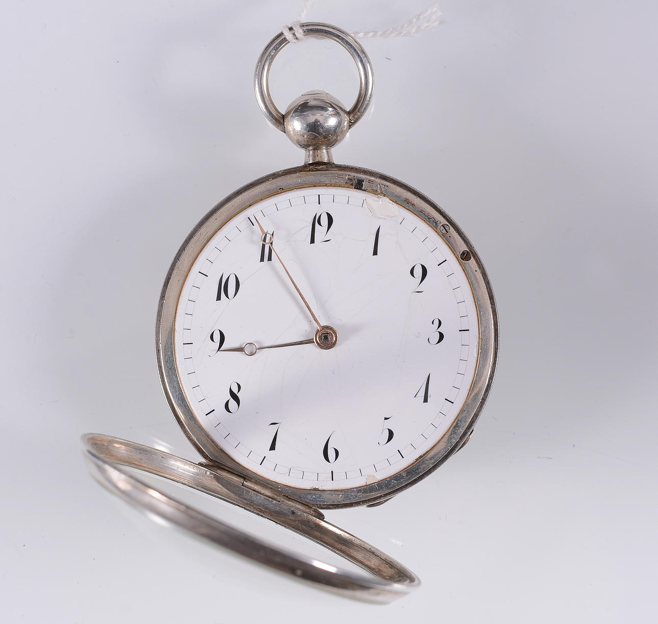 CYLINDER CLOCK, silver, Bordier Geneva.
