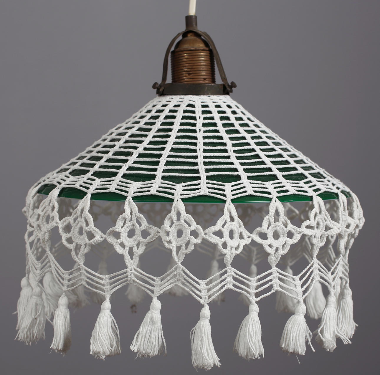 SKOMAKARELAMPA i glas, 1920/30-tal.