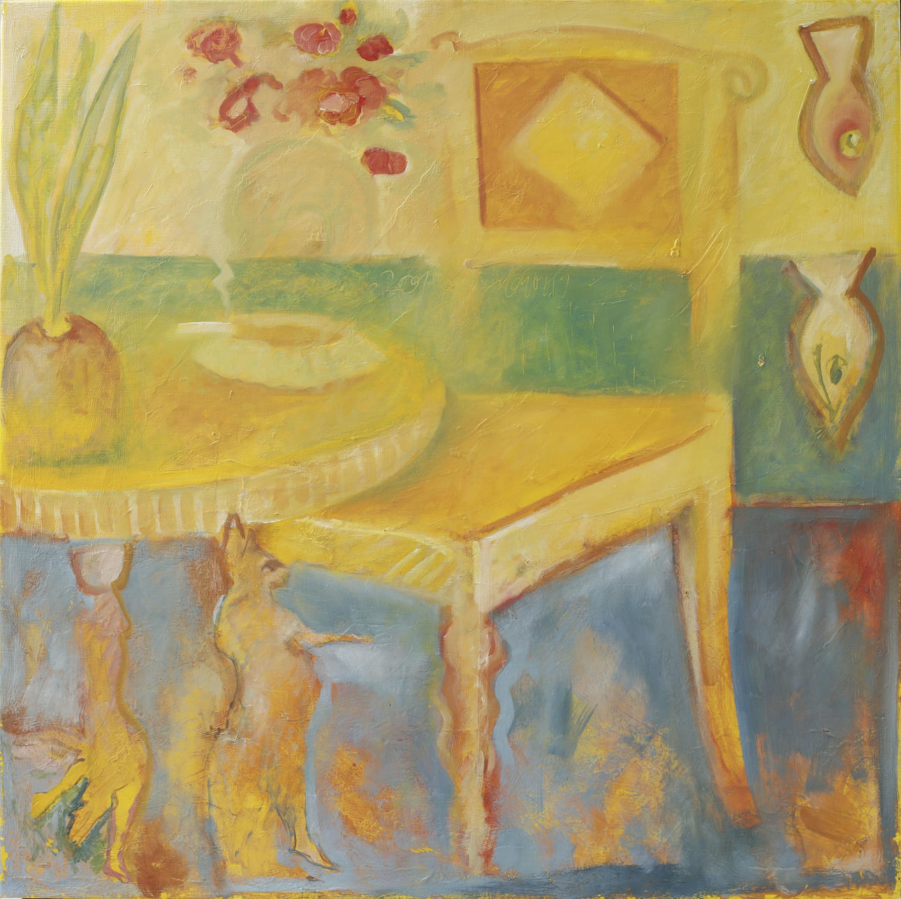 PETER APELGREN. Interior, oil on canvas, signed.