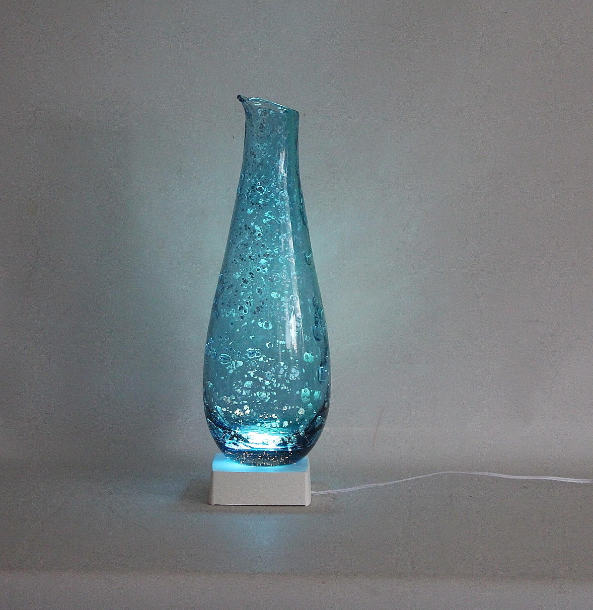 ROBERT OLDERGAARDEN. KARFE, Glas, Unik, Blå, Sign.