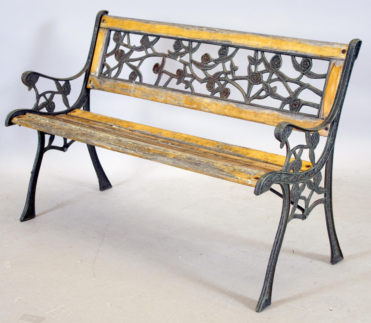 TRÄDGÅRDSSOFFA, metall/trä.