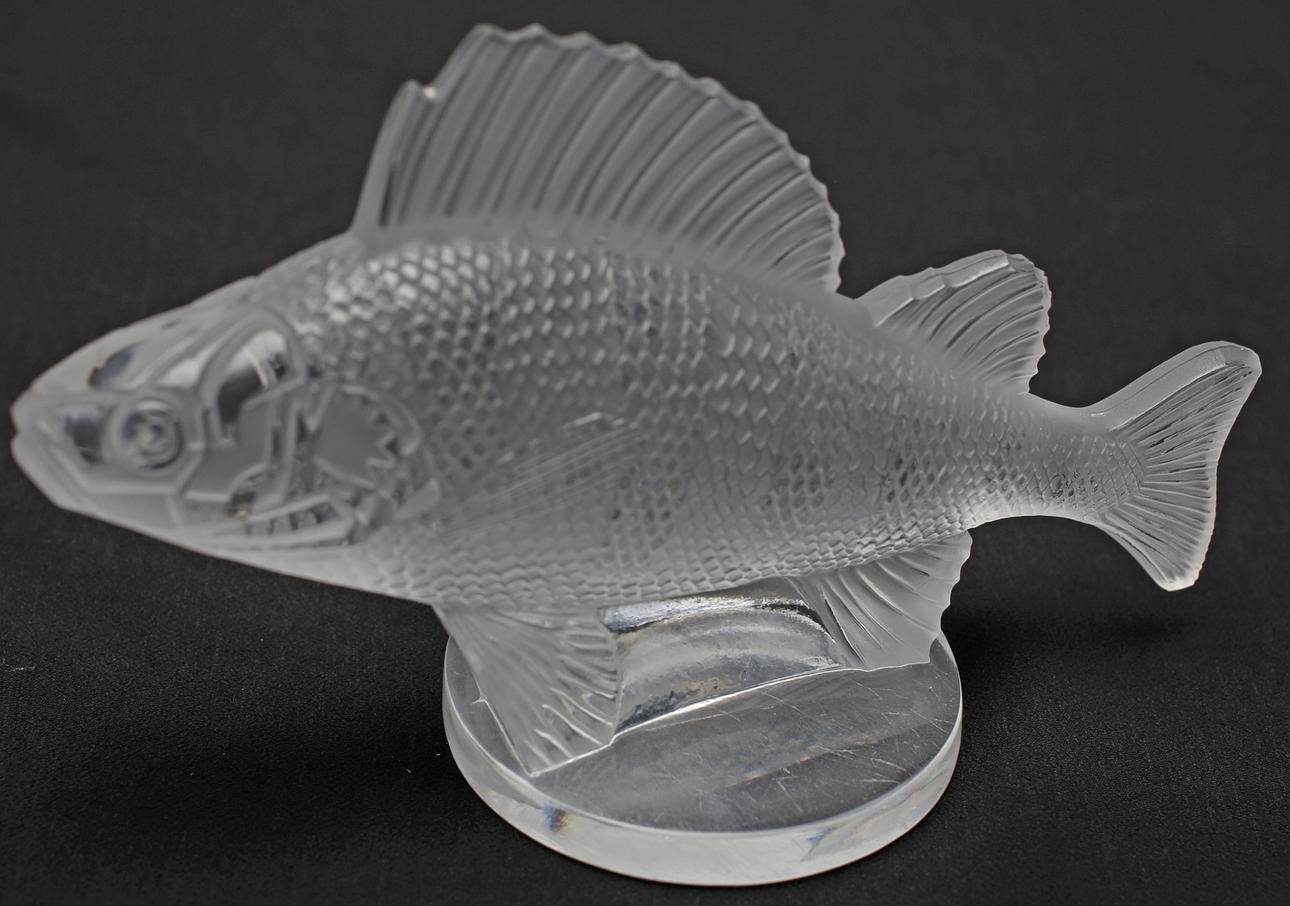 FIGURIN, glas, stämpelmärkt Lalique.