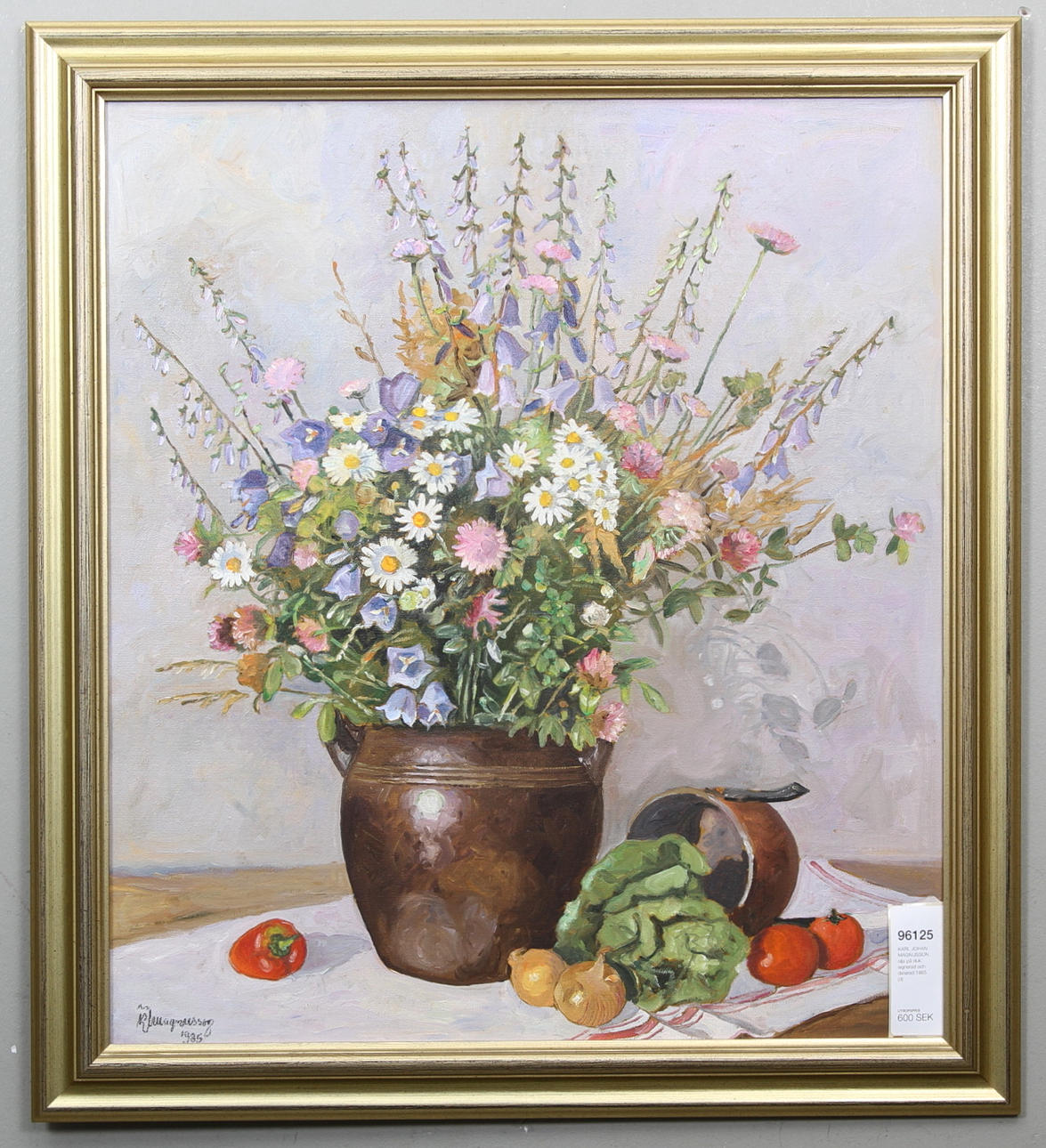 KARL JOHAN MAGNUSSON. olja på duk, signerad och daterad 1985.