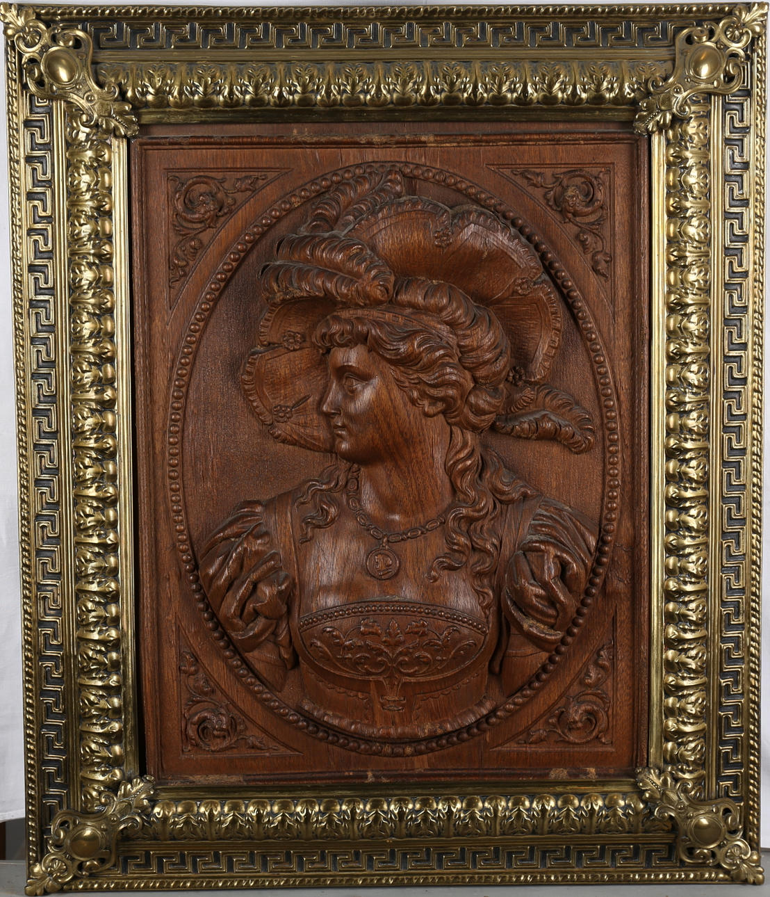 RELIEFTAVLOR, 2 st, trä, 1800-talets andra hälft.