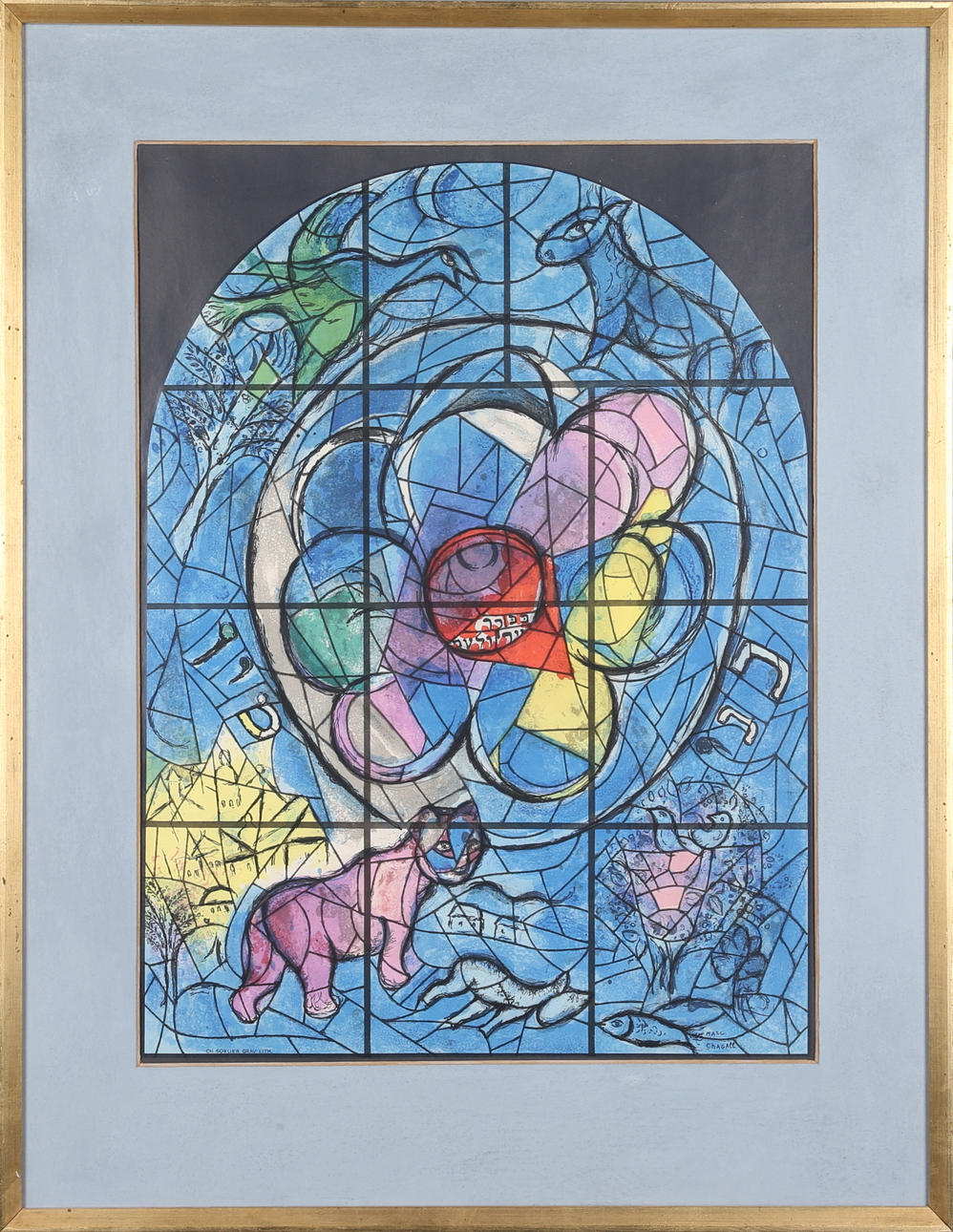 MARC CHAGALL. EFTER. litografiskt tryck.