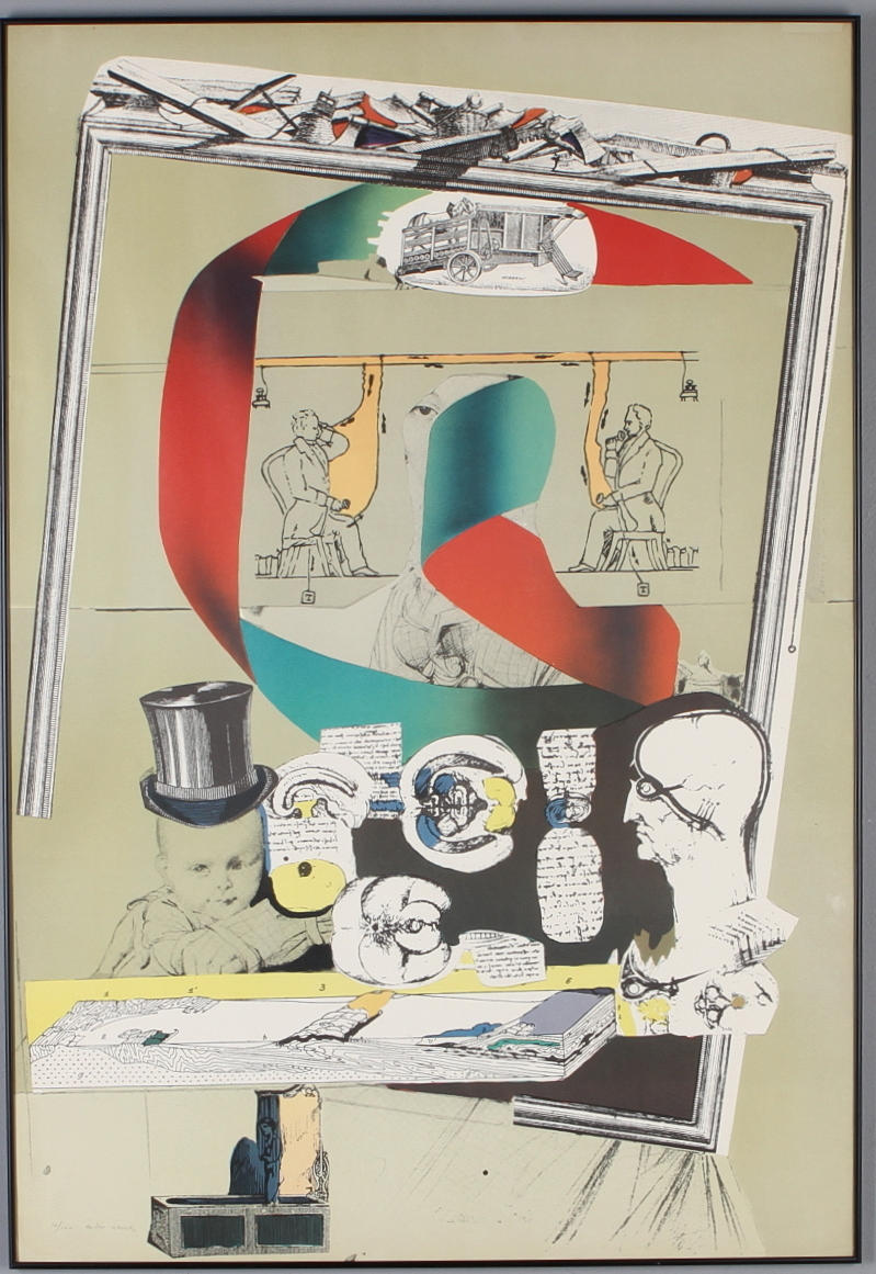 ENDRE NEMES. Komposition, grafiskt blad, signerad samt numrerad 17/100.