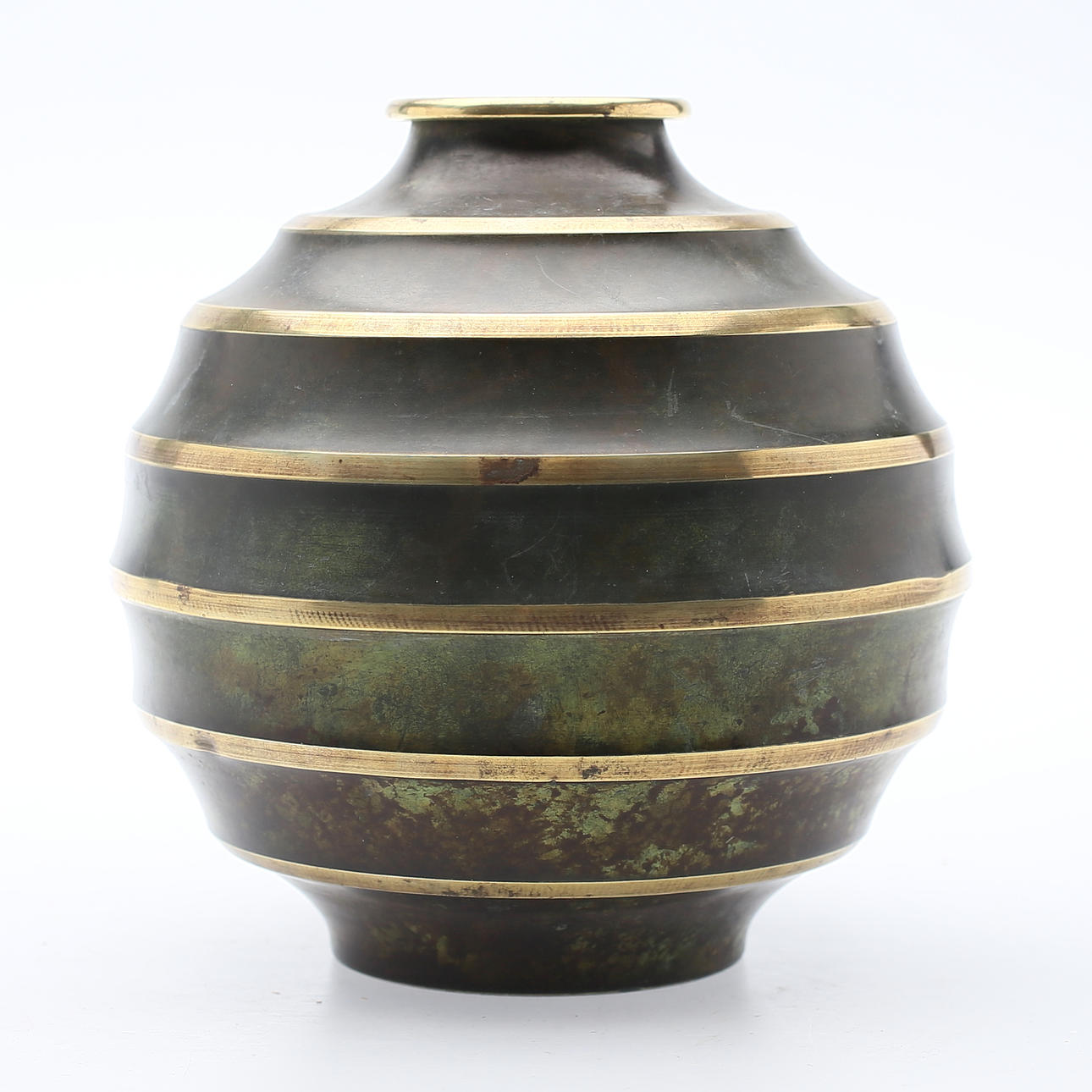 VAS, bronzed brass, Art Deco, 1920s/30s.