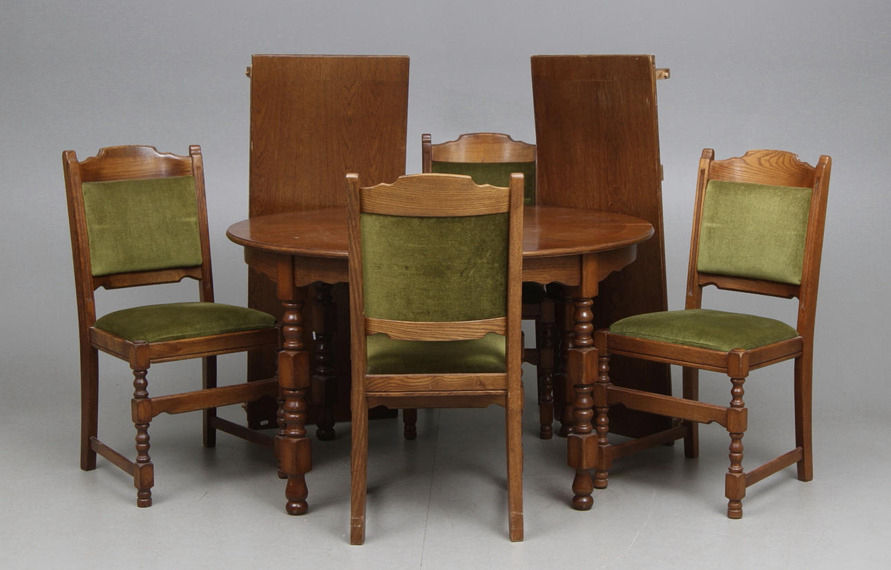 MATSALSMÖBEL 5 delar sent 1900-tal.