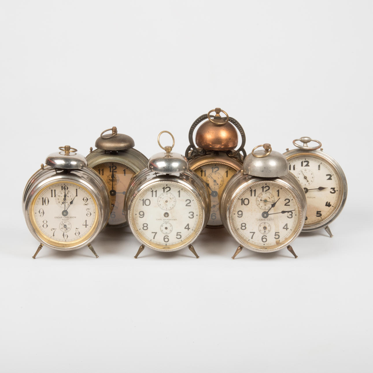 WECKER, 6 Stück, u.a. Junghans.