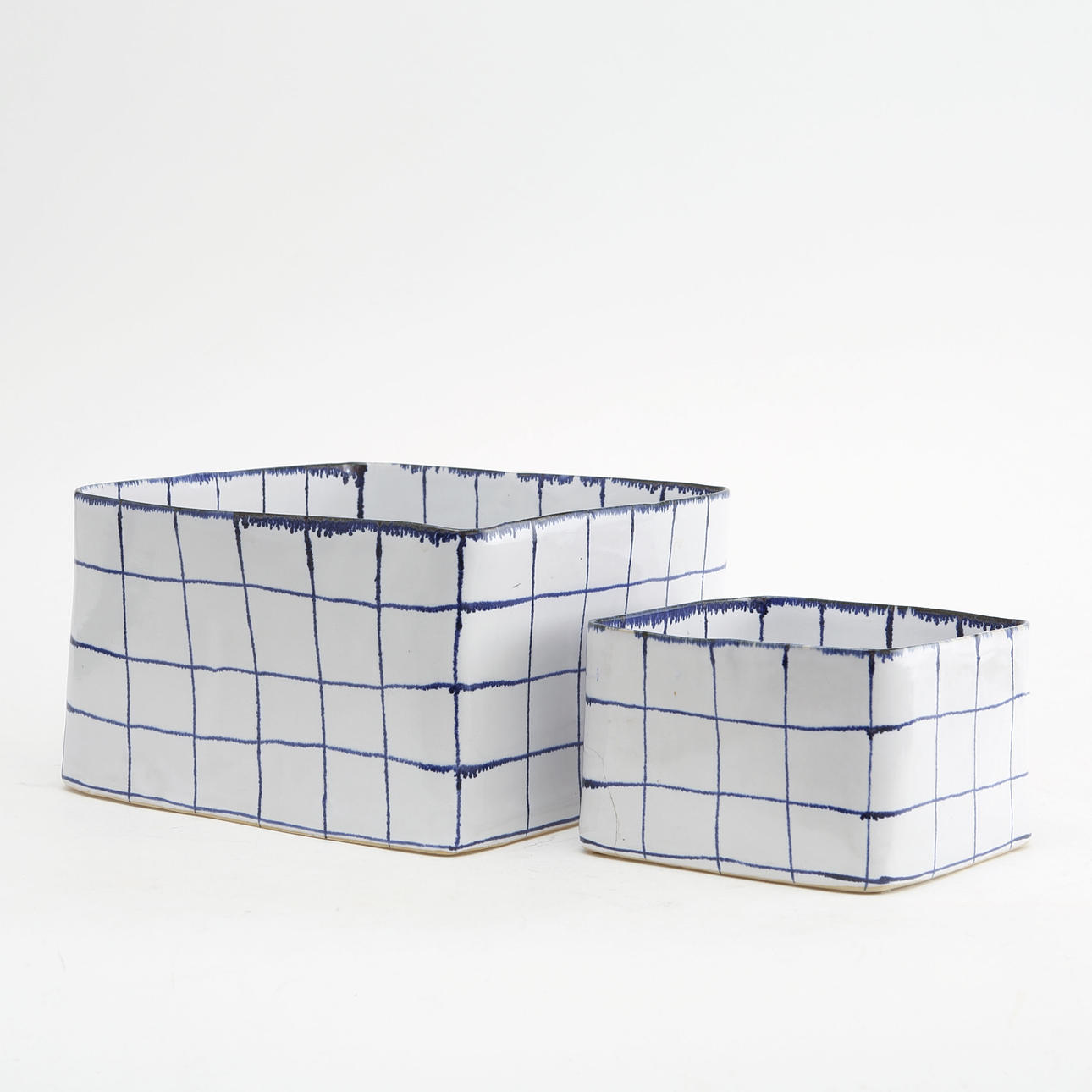 BOWL, 2 pcs, ceramic, Marianne Hallberg, signed.