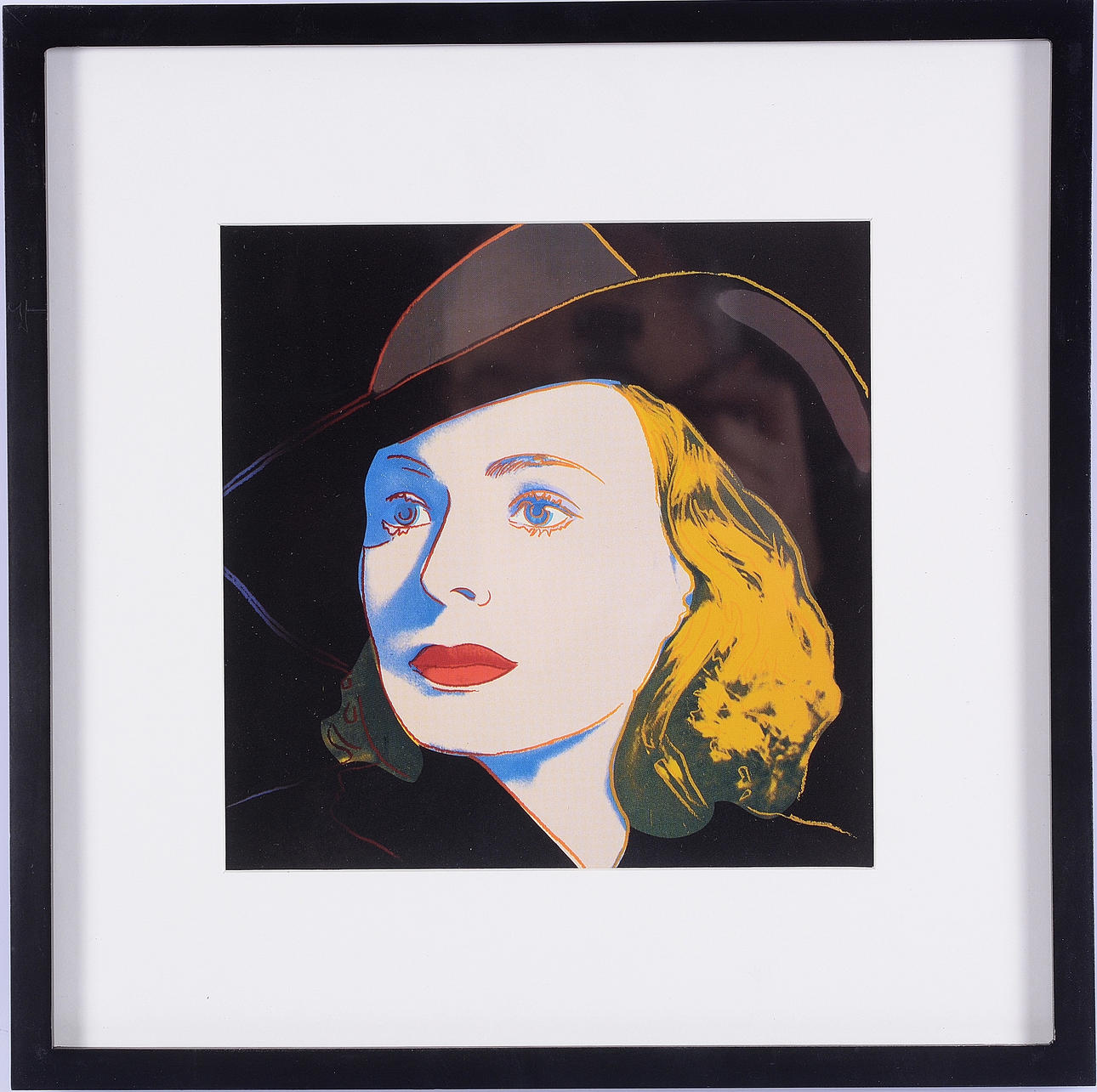 ANDY WARHOL. EFTER. Farve offset, portræt af Ingrid Bergman.