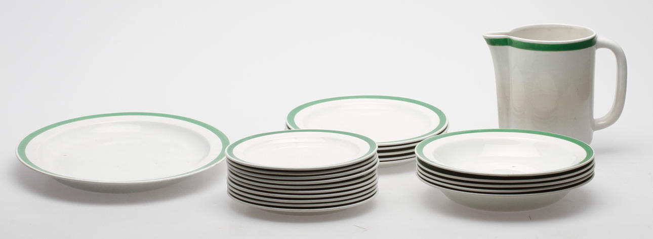 SERVISDELAR, 22 delar, "Praktika", Gustavsberg.