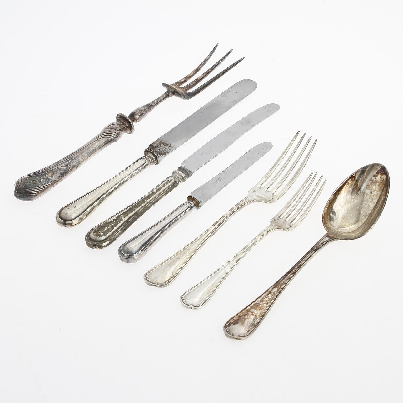 PARTI BESTICK, 57 st, vitmetall, Christofle.