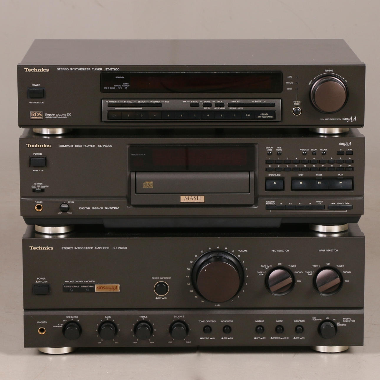 STEREOTEILE, 3 Stück, Technics, zeitgenössisch.