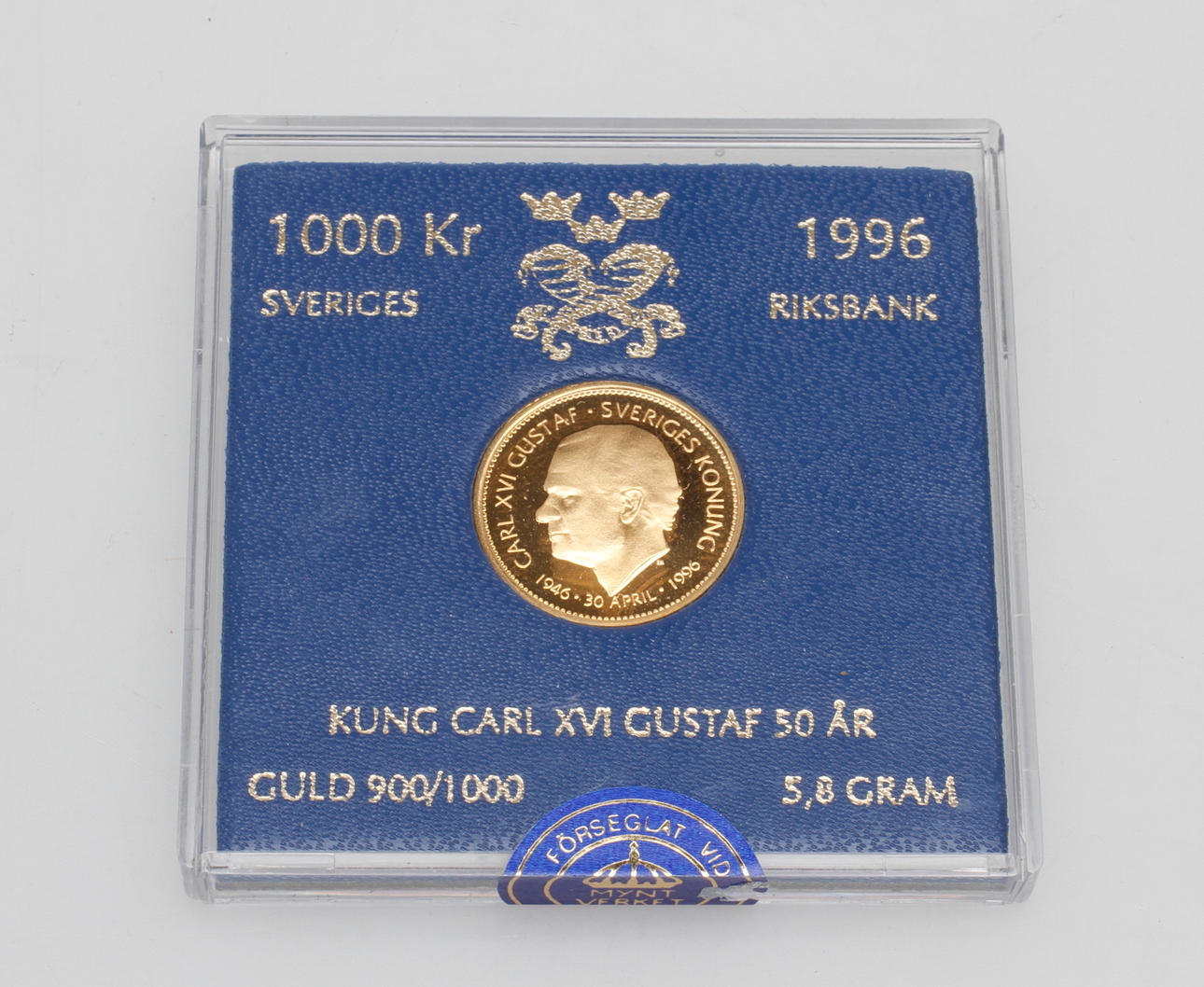 GULDMYNT, 23k guld, vikt ca 5,8 gr.