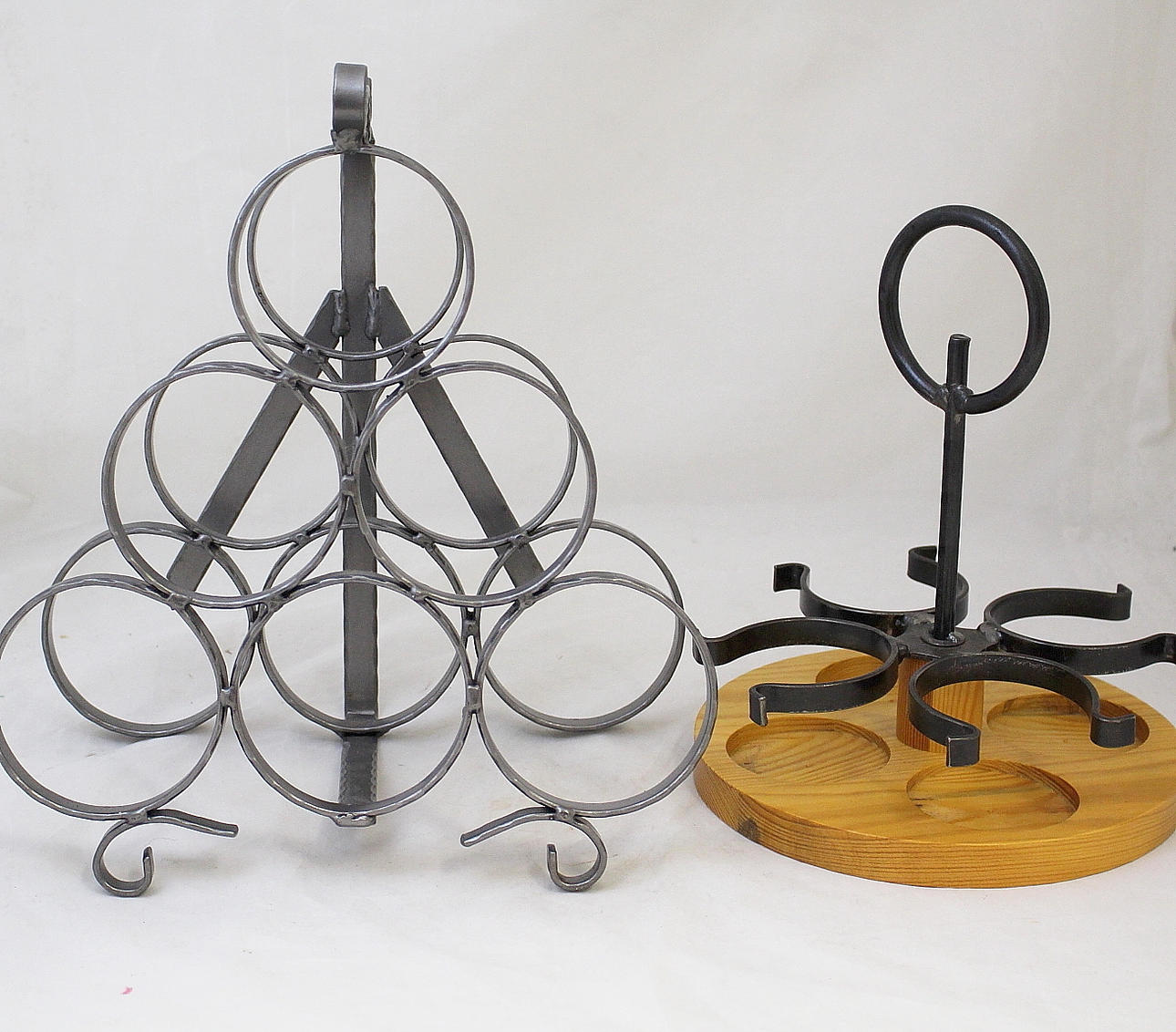 Botellero/Botellero, metal, madera.