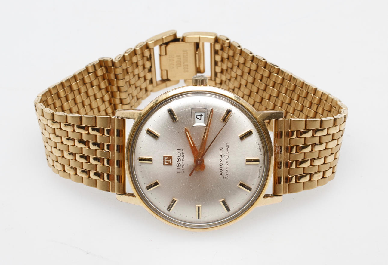 ARMBANDSUR TISSOT, Seastar Seven, 18k guld, automatic.