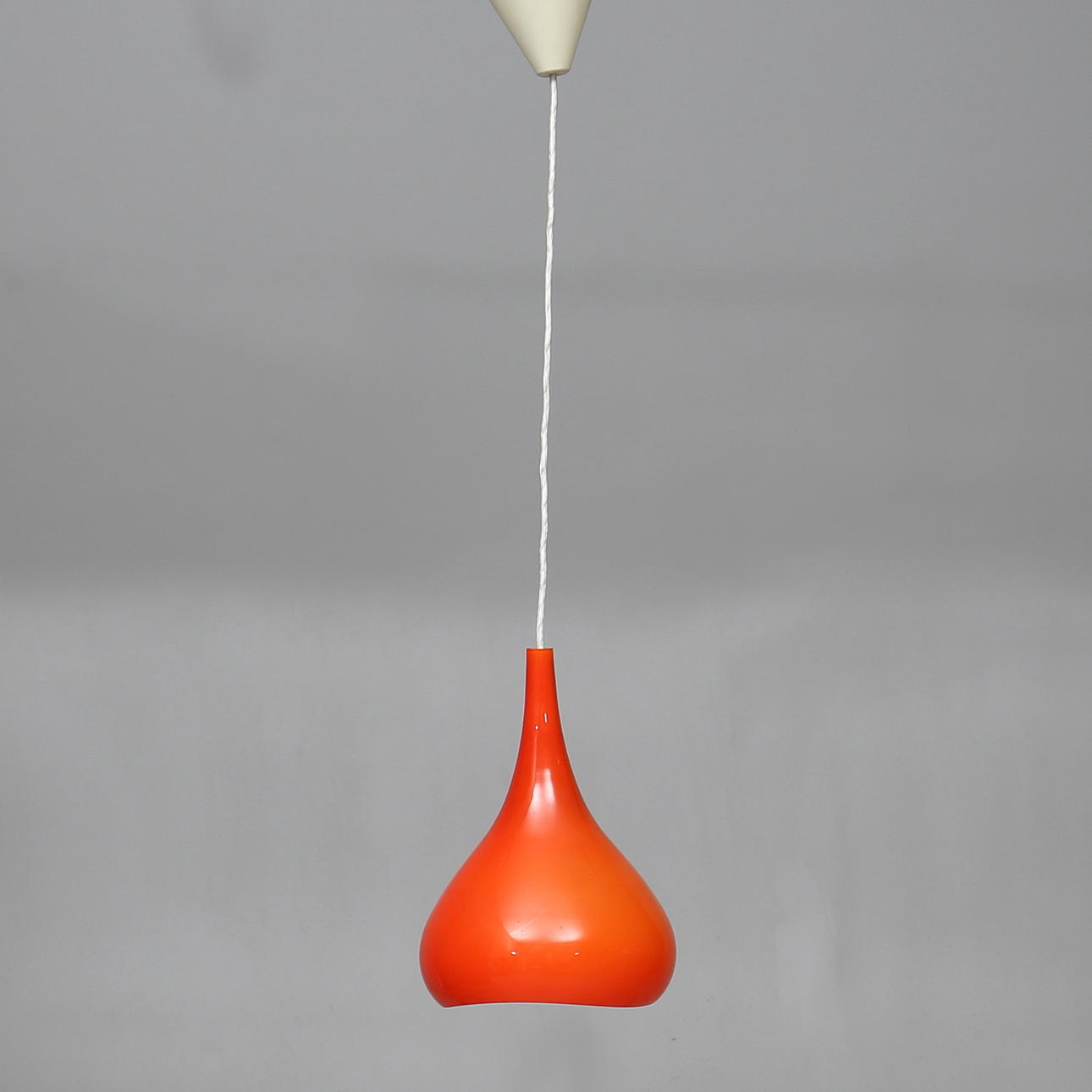LAMP, glass, 1960s/70s.