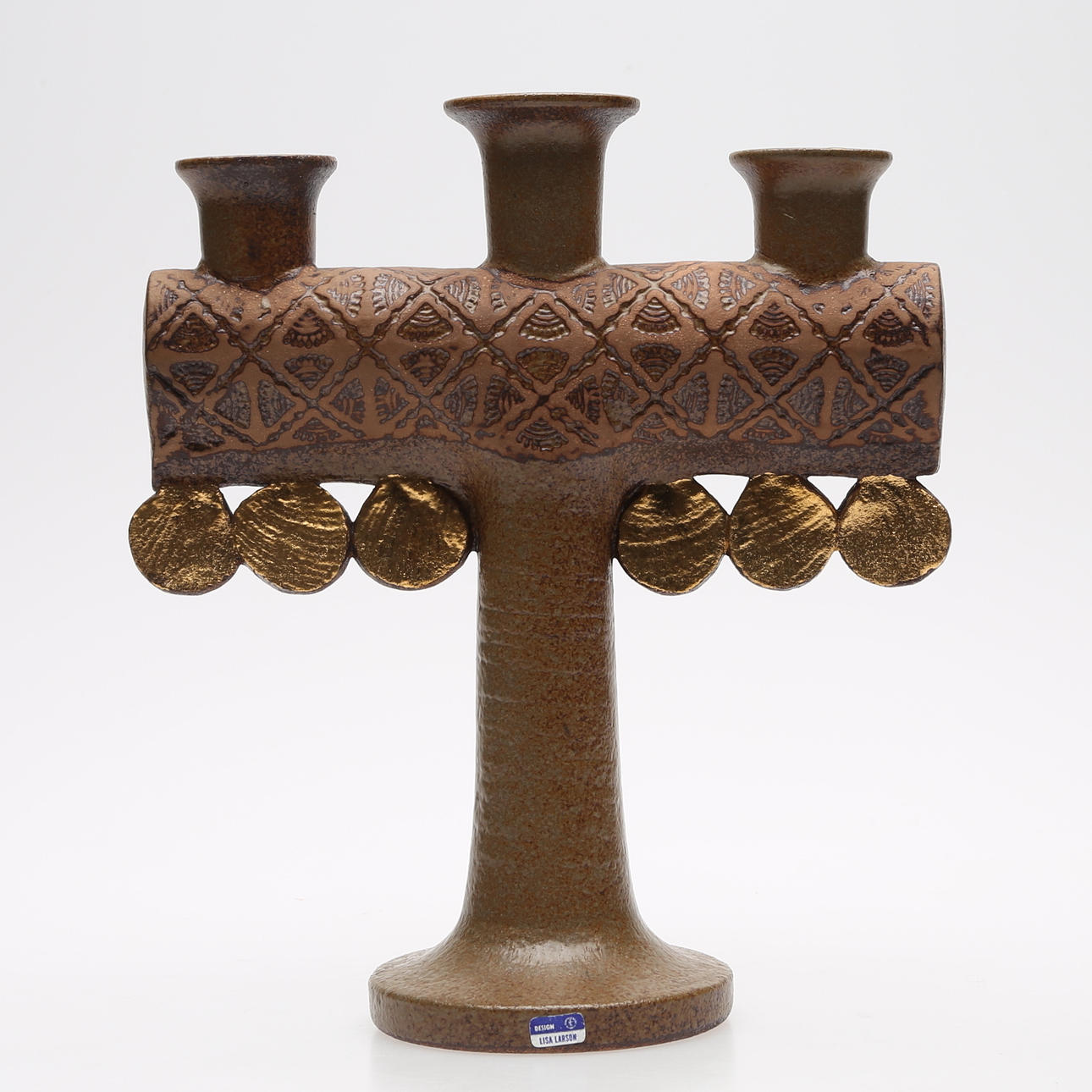 LISA LARSON, lysestage, "Medaljon" for Gustavsberg.