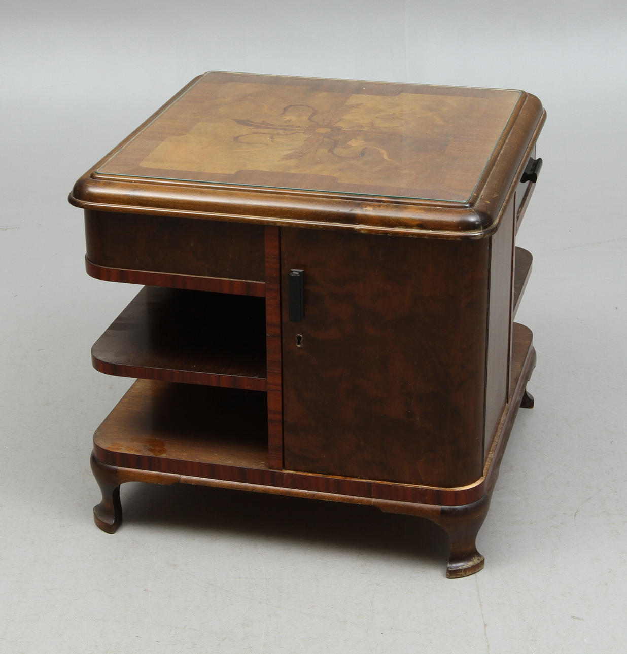 RÖKBORD, intarsiadekor, 1930/40-tal.